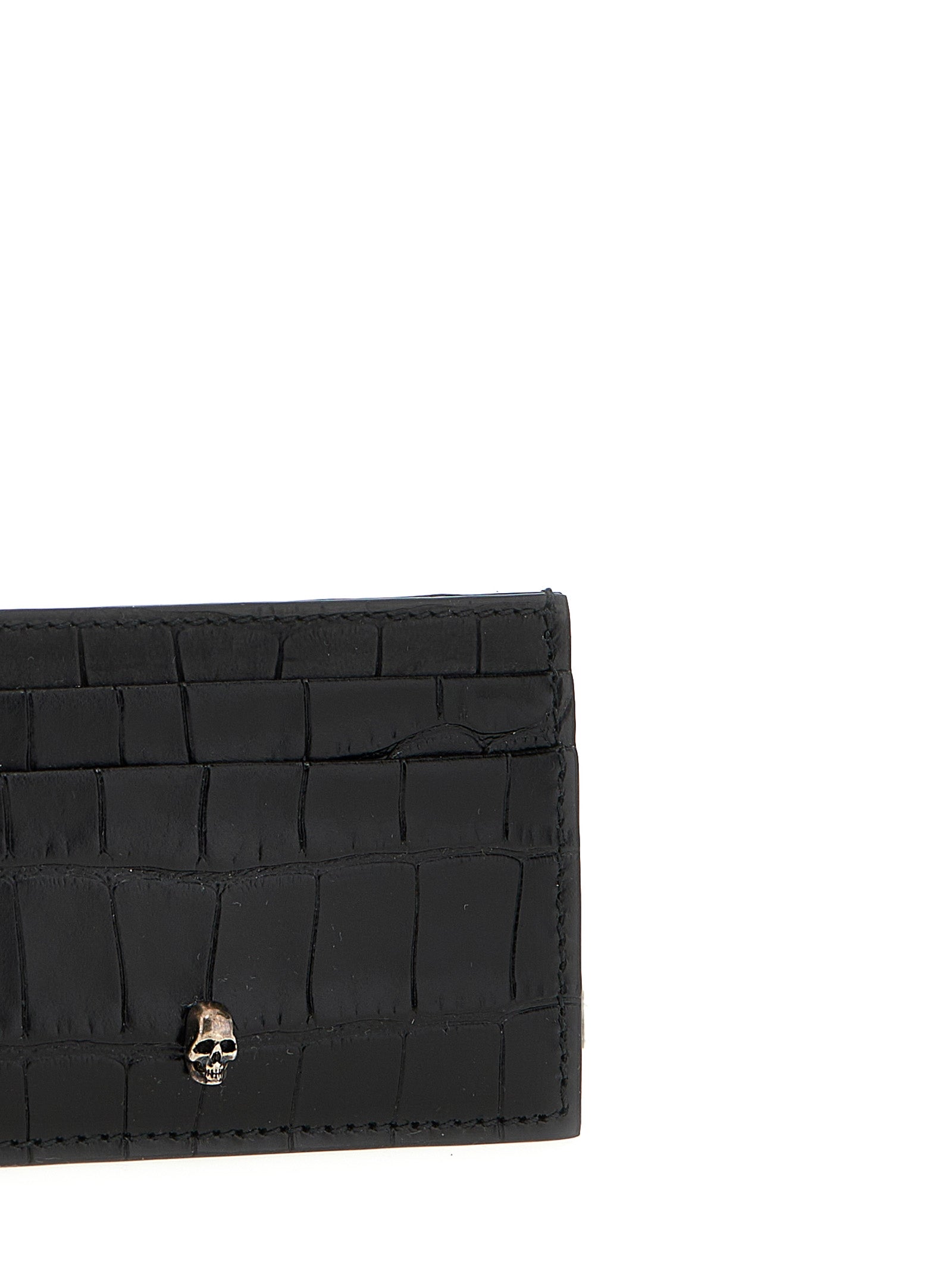 Alexander Mcqueen Skull Leather Card Holder