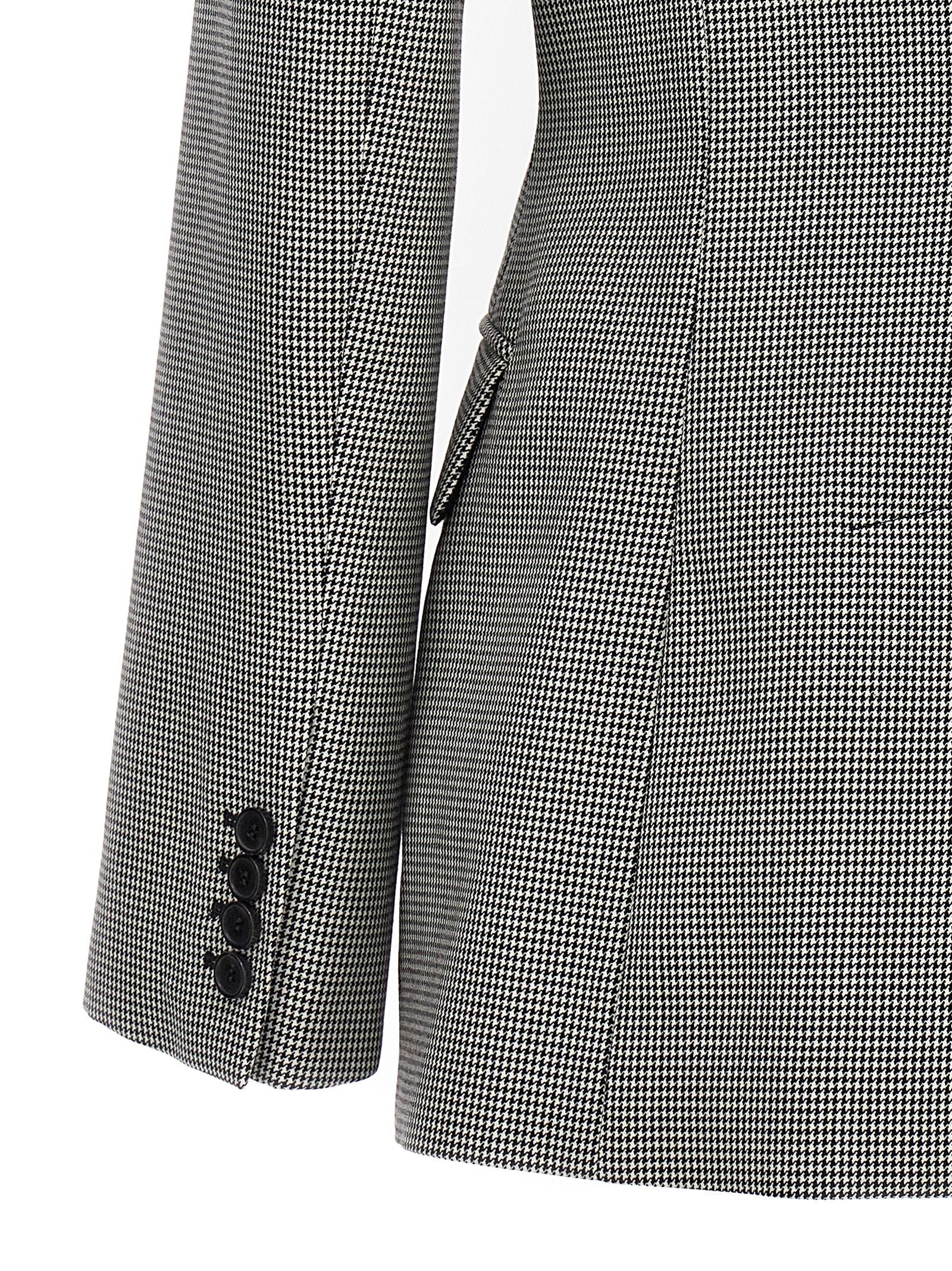 Alexander Mcqueen Double-Breasted Houndstooth Blazer