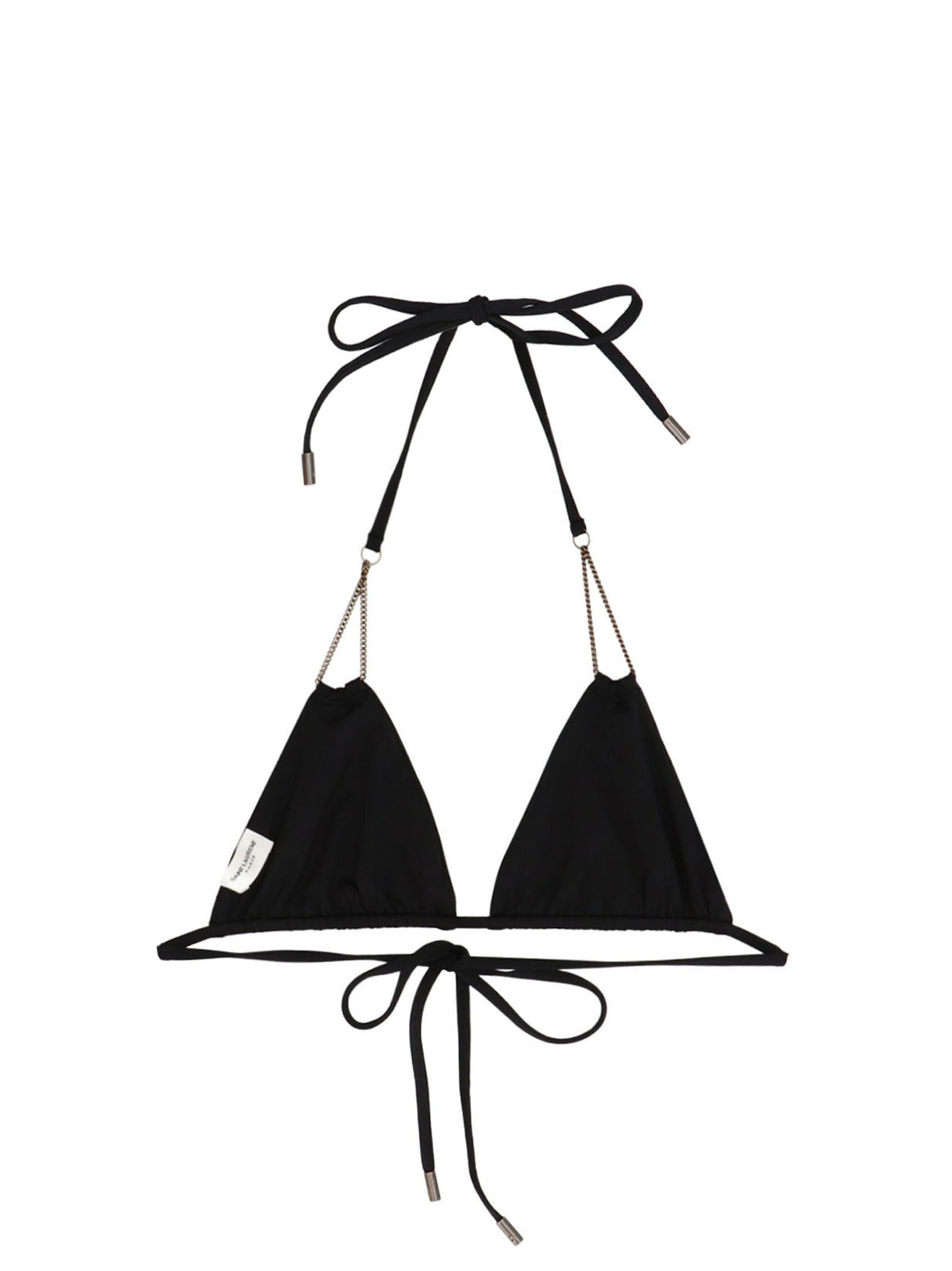 Saint Laurent Triangle Bikini Top