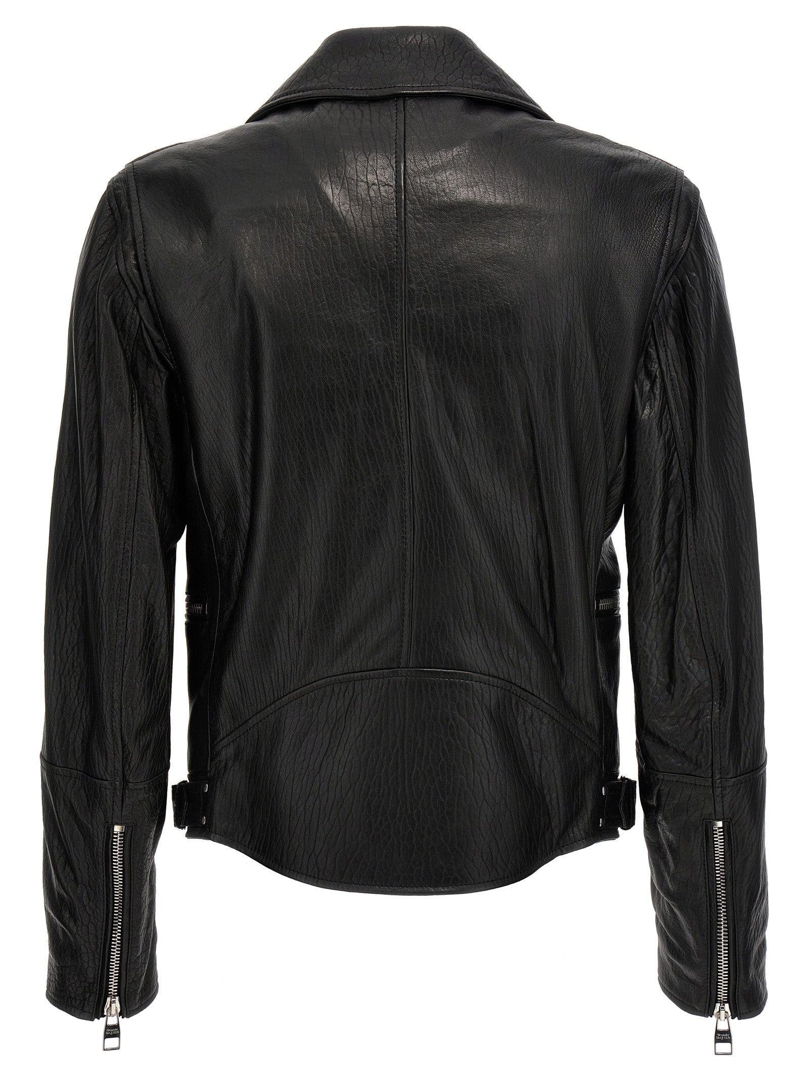 Alexander Mcqueen Texture Leather Jacket