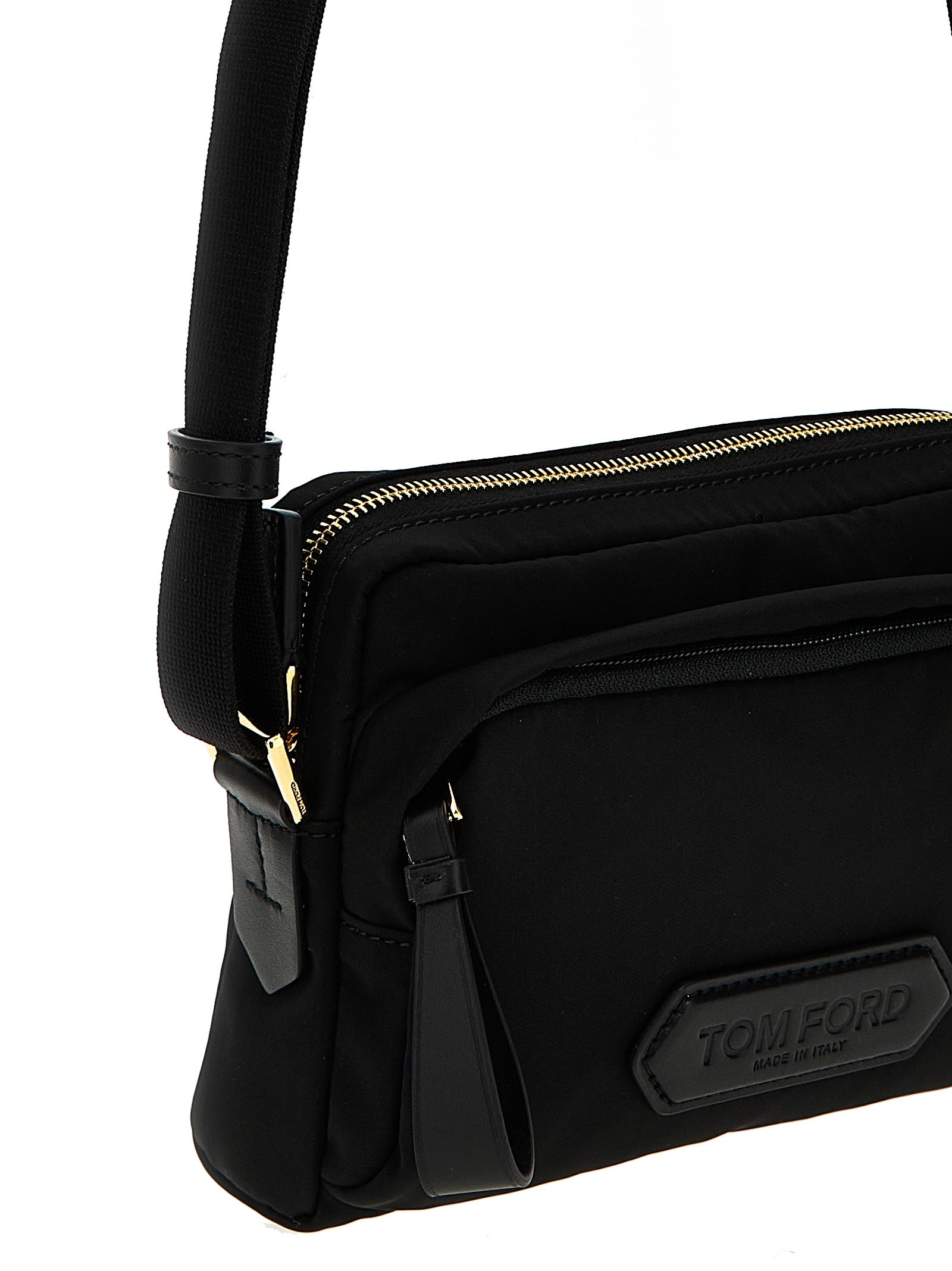 Tom Ford Logo Nylon Crossbody Bag