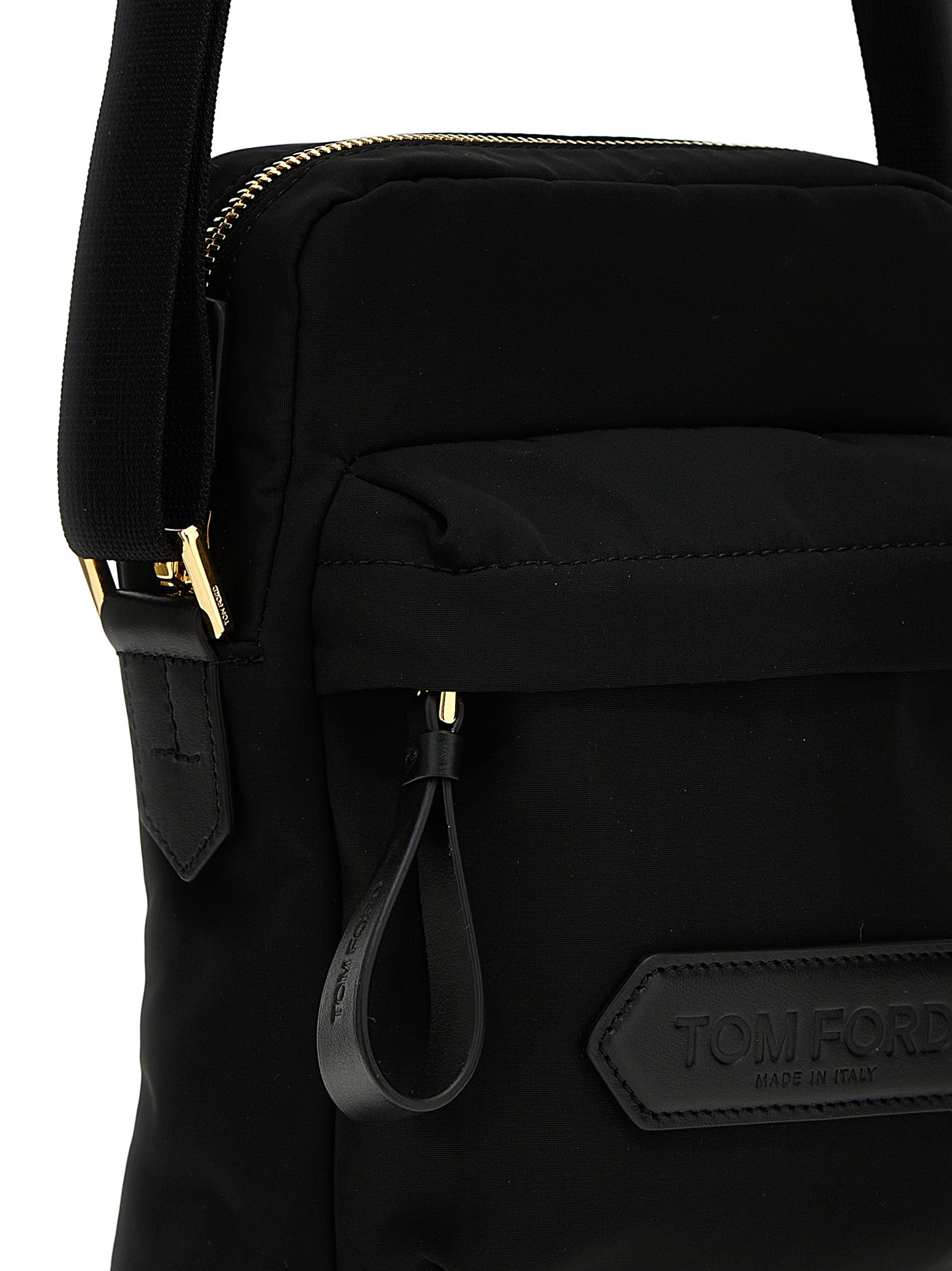 Tom Ford Logo Nylon Crossbody Bag