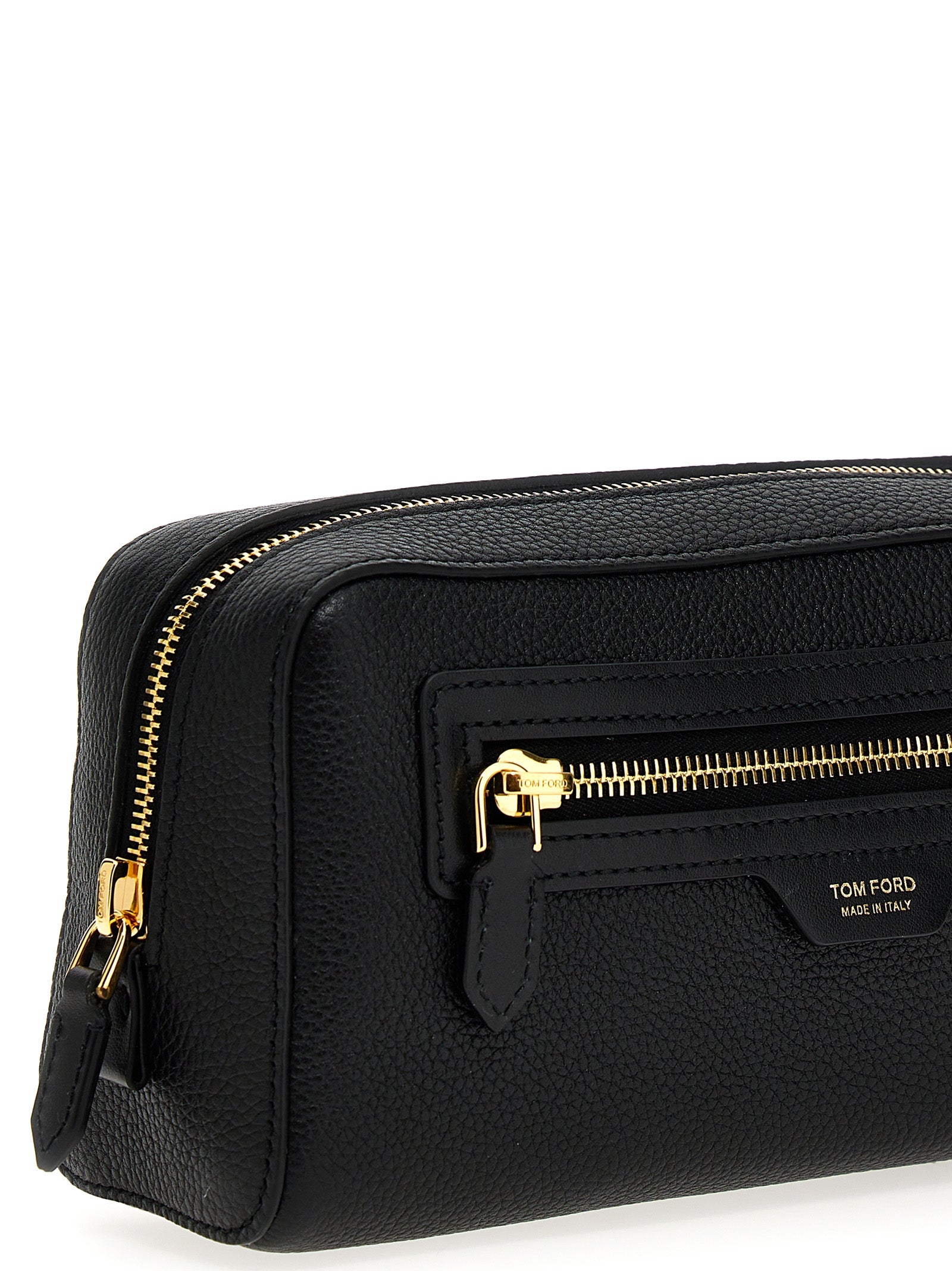 Tom Ford Logo Leather Beauty Case