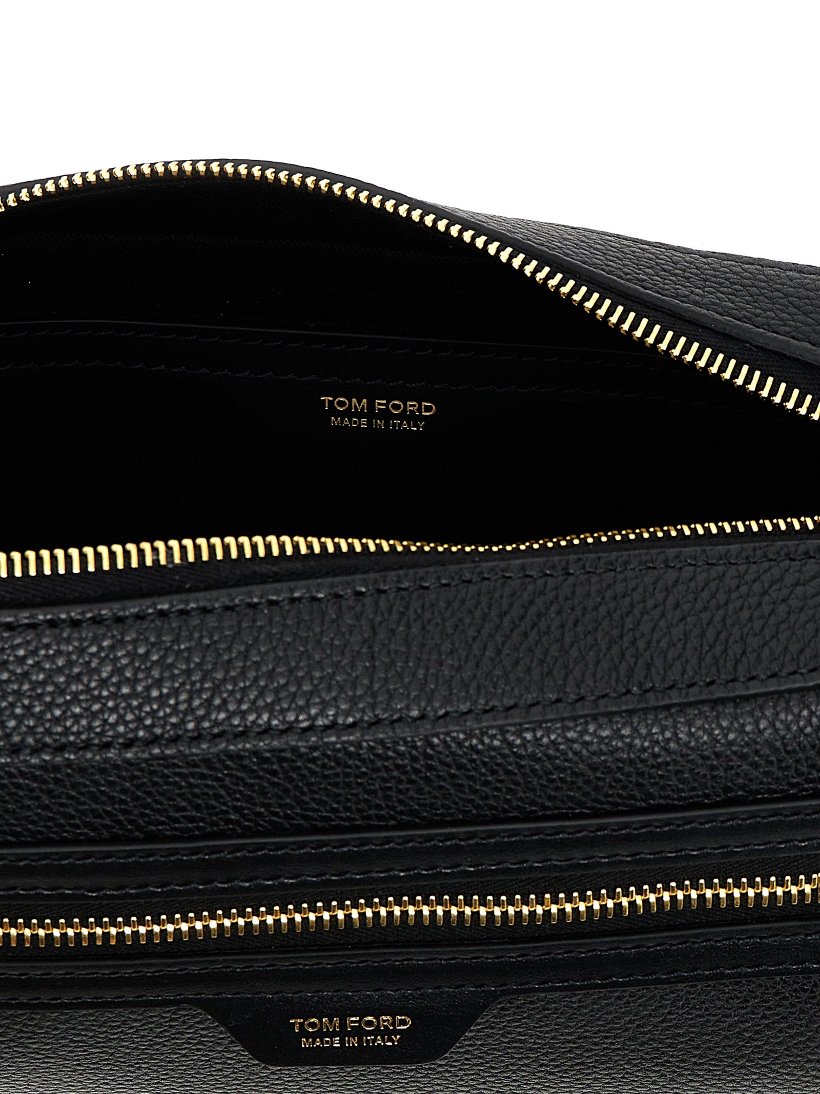 Tom Ford Logo Leather Beauty Case