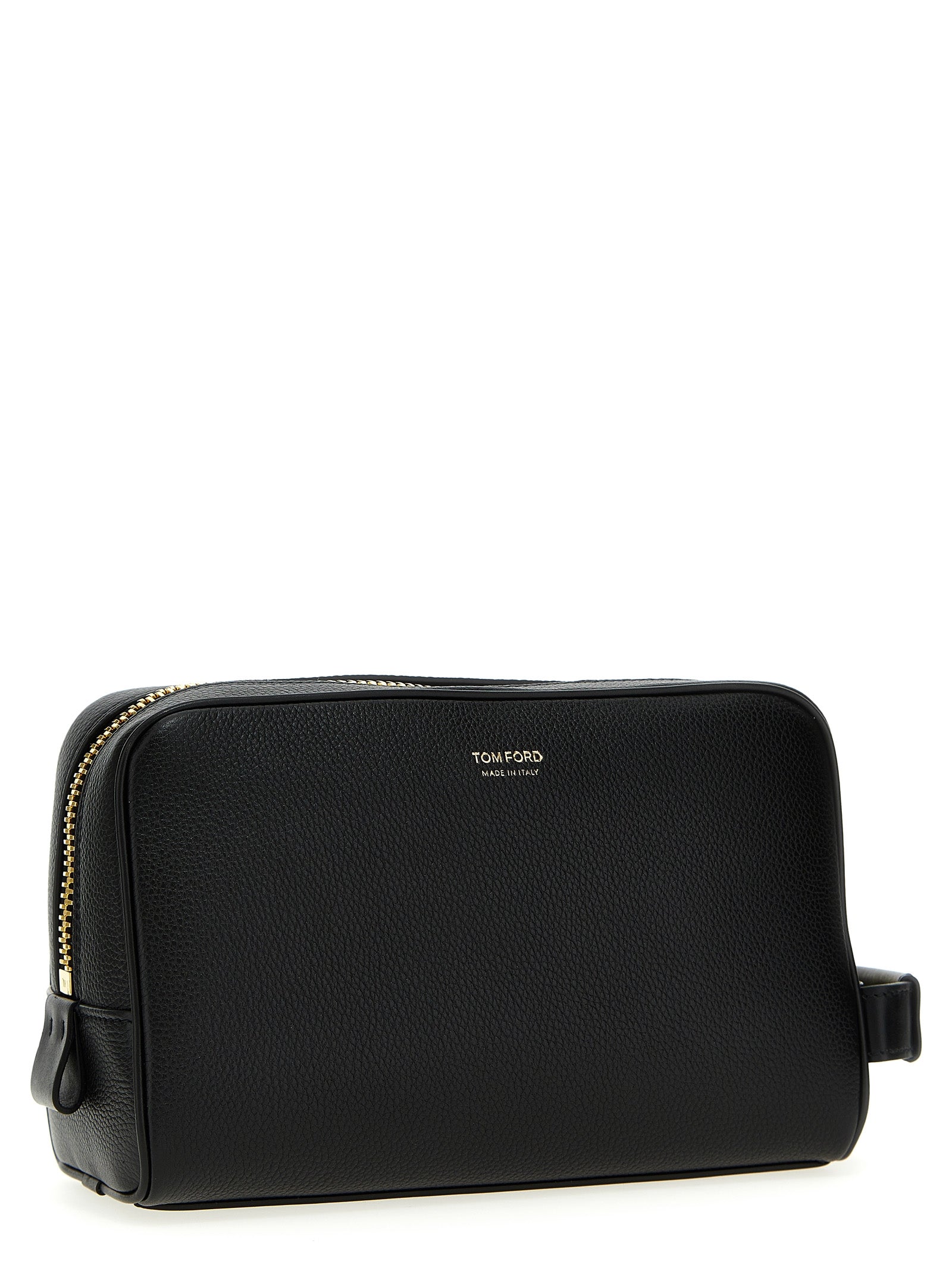 Tom Ford Logo Leather Beauty Case