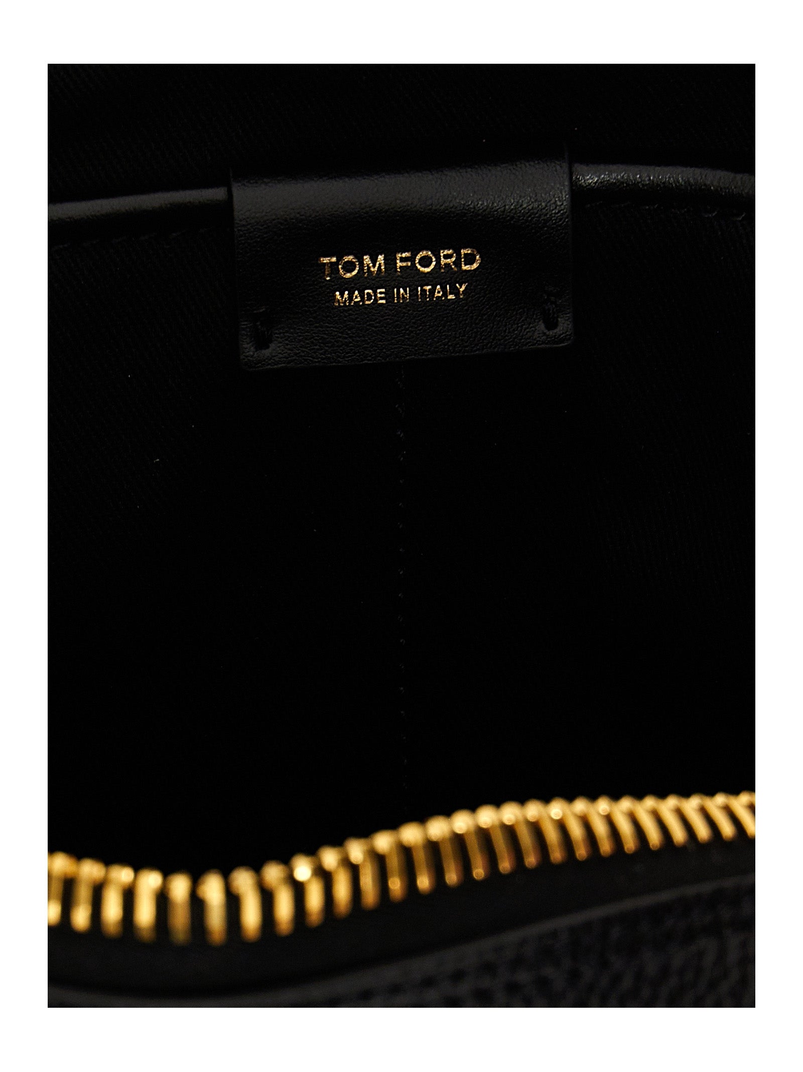 Tom Ford Logo Leather Beauty Case