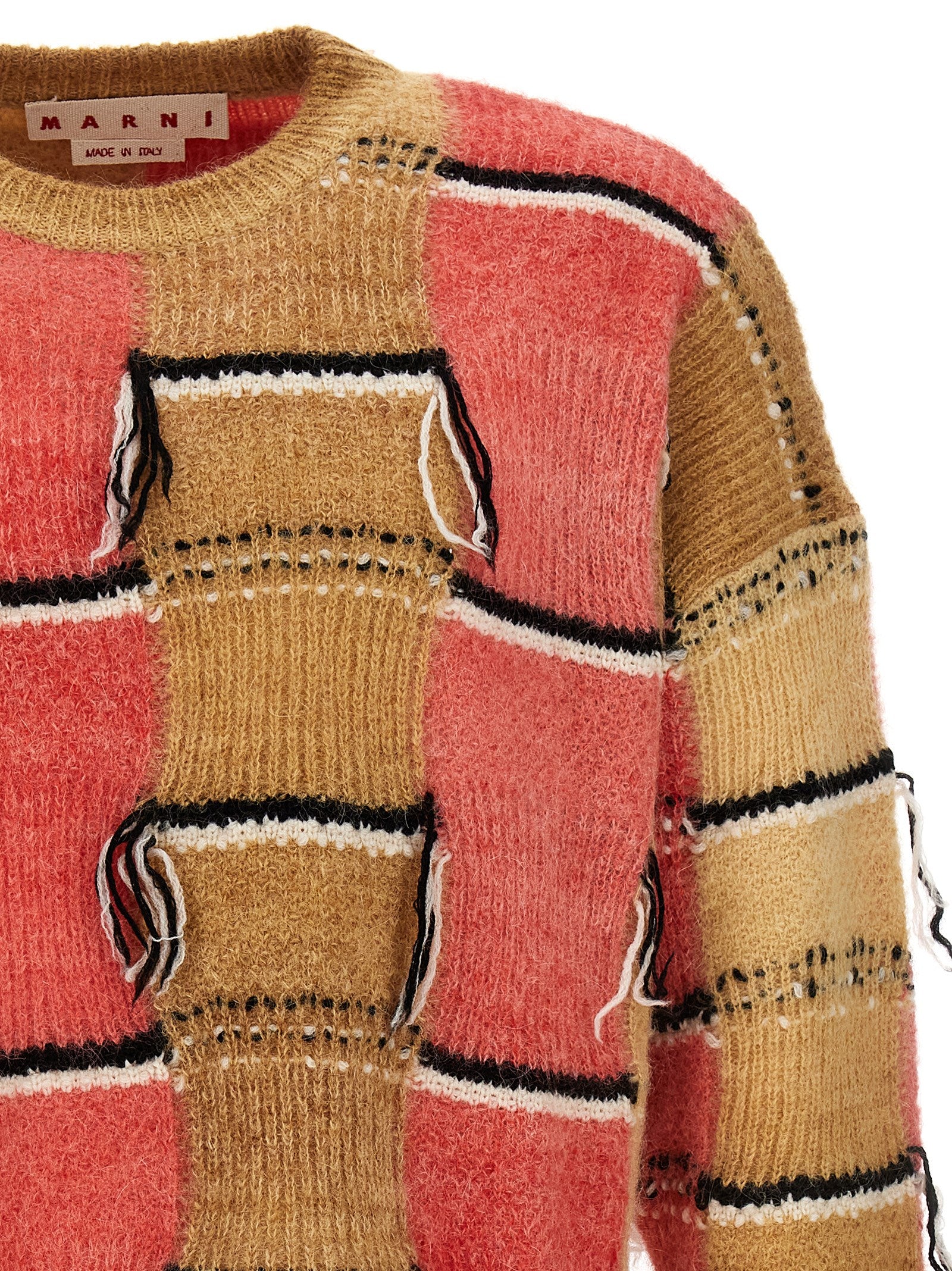 Marni Fringed Multicolor Sweater