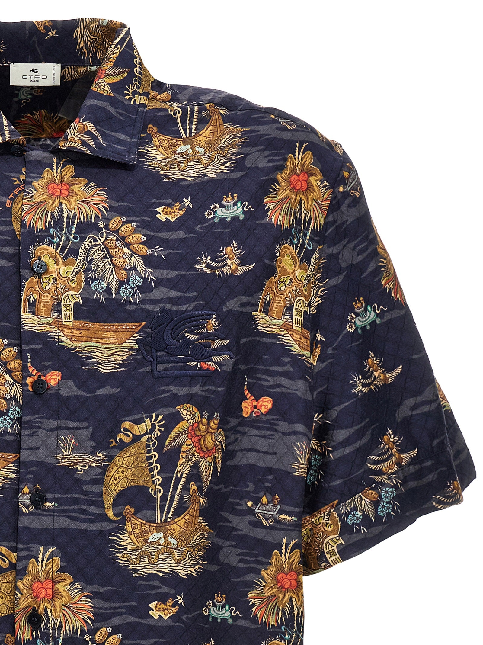 Etro Embroidered Logo Print Shirt