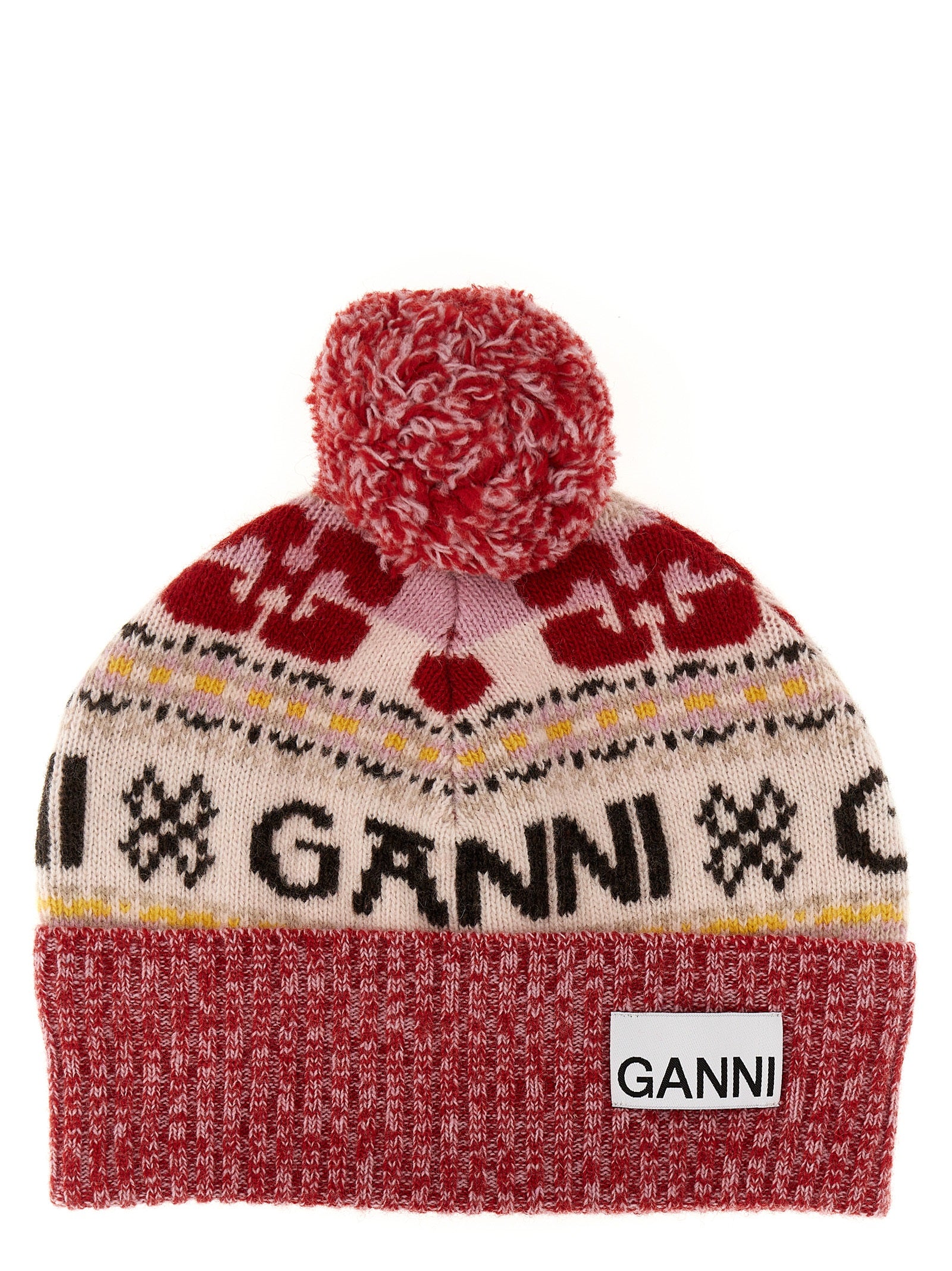 Ganni Intarsia Beanie