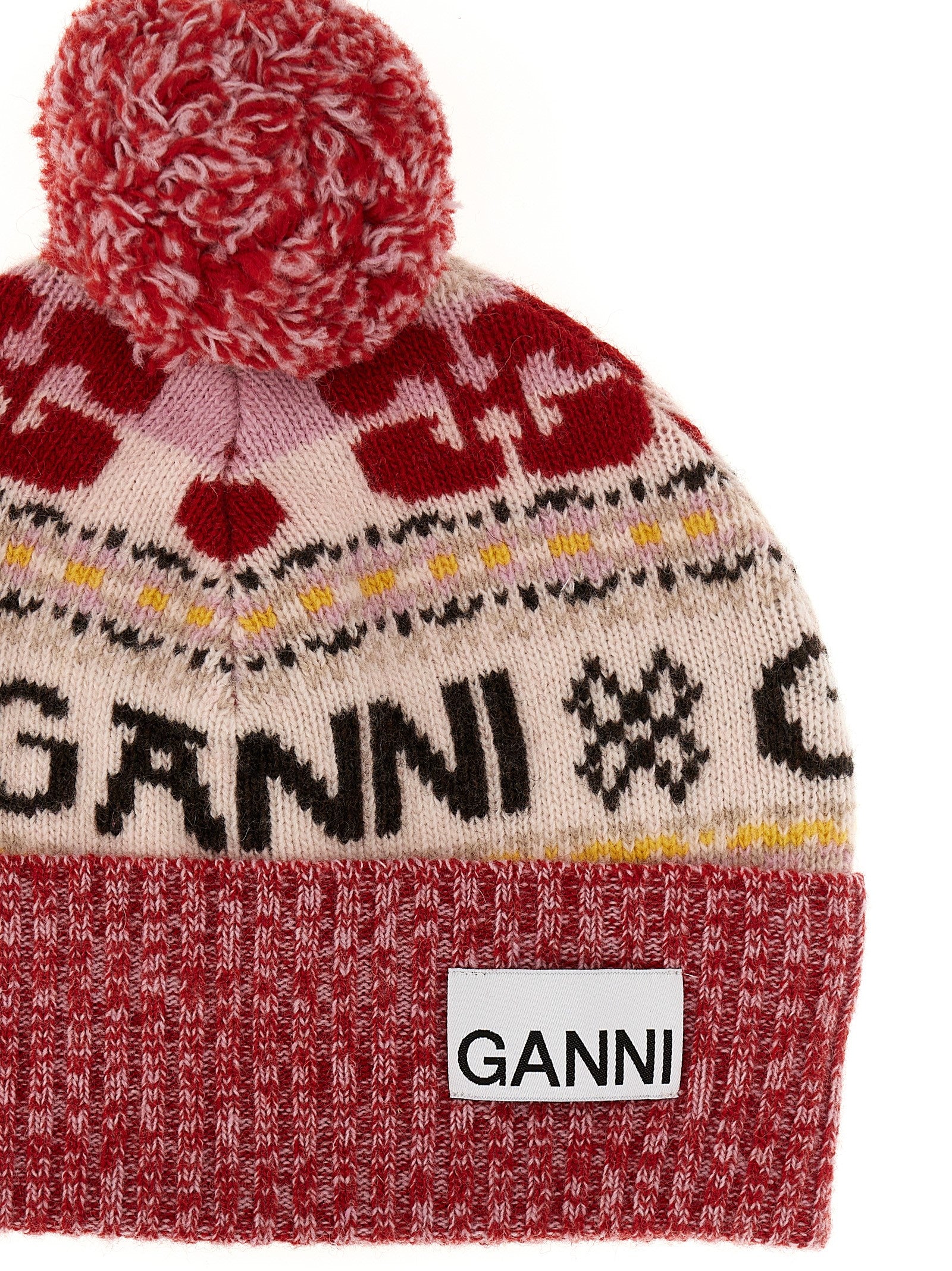 Ganni Intarsia Beanie