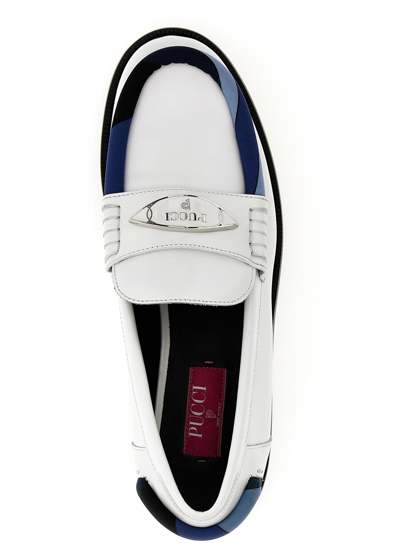 Emilio Pucci Logo Leather Loafers