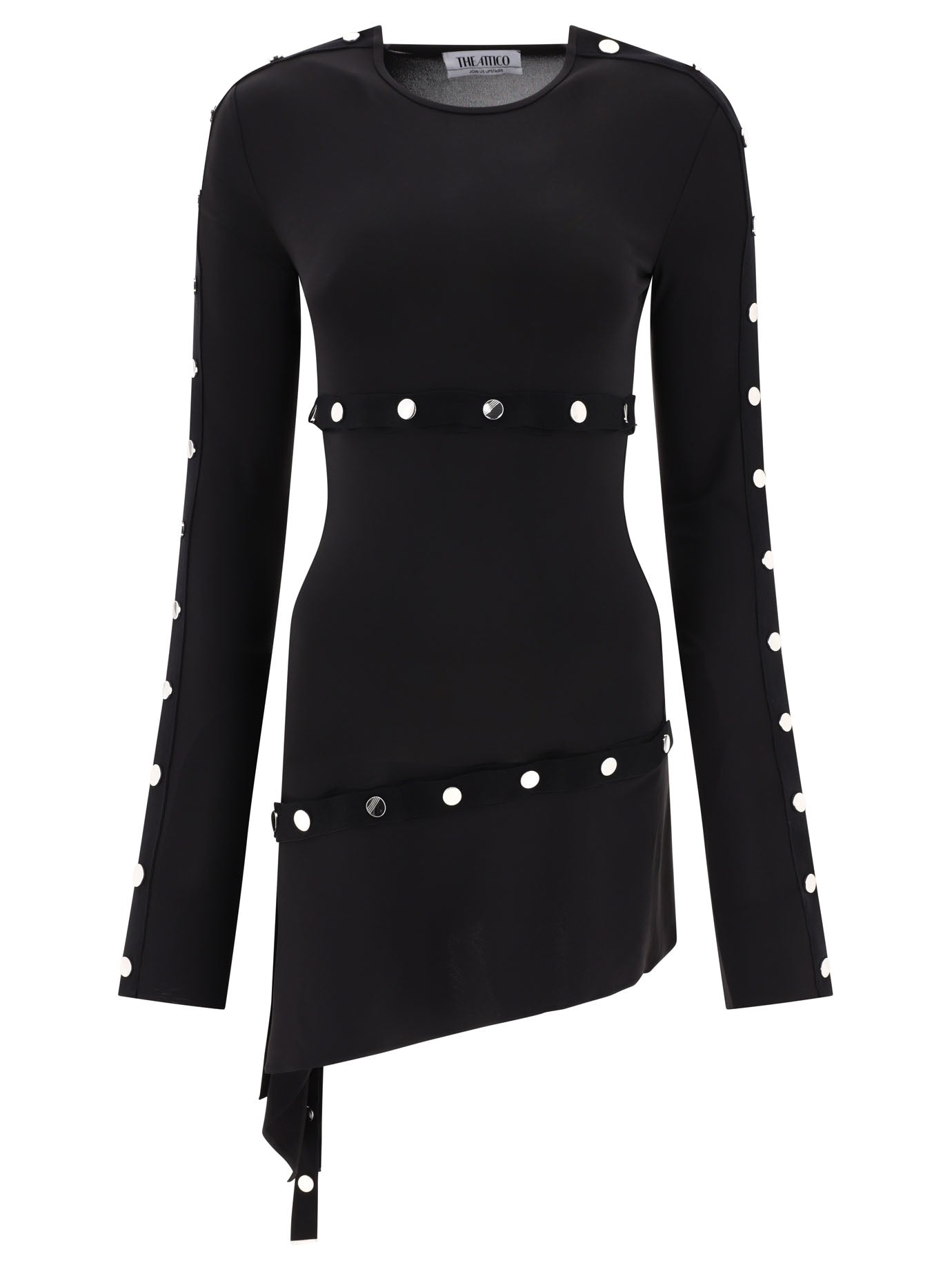 The Attico Studded Asymmetric Dress