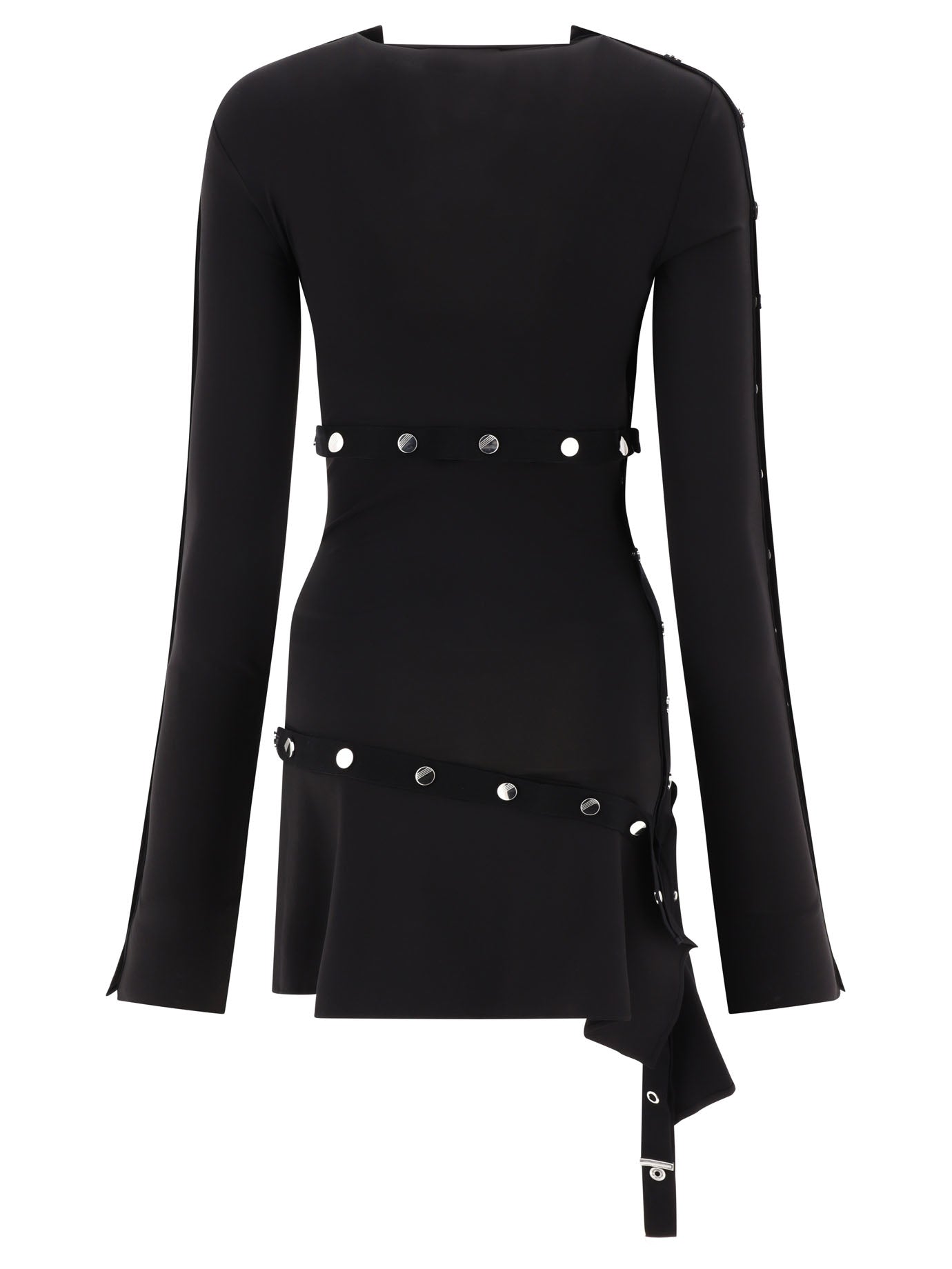 The Attico Studded Asymmetric Dress