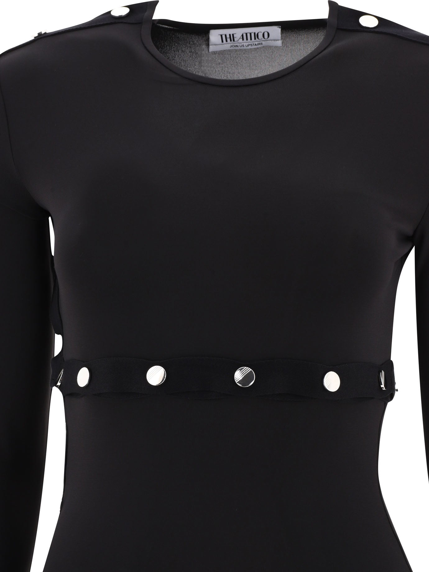 The Attico Studded Asymmetric Dress