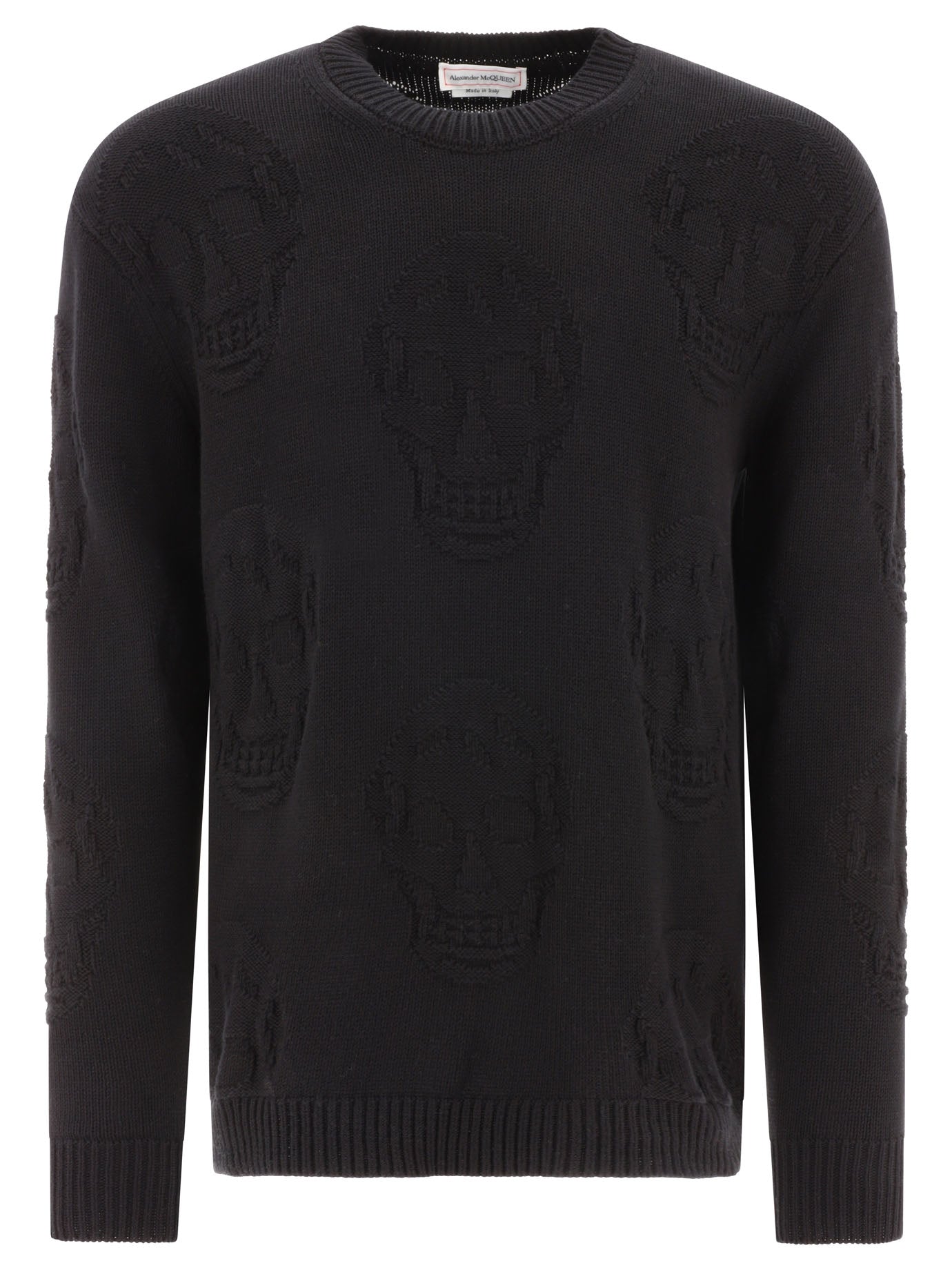 Alexander McQueen Textured Skull Sweater