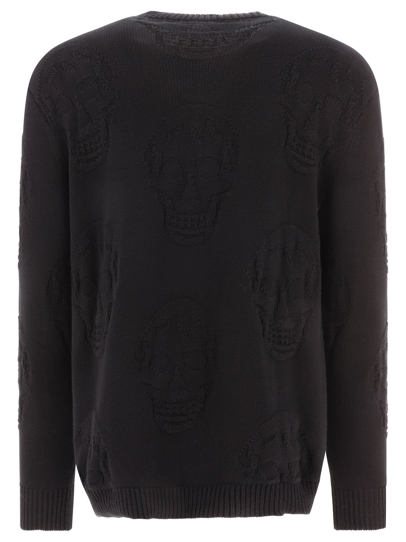 Alexander McQueen Textured Skull Sweater