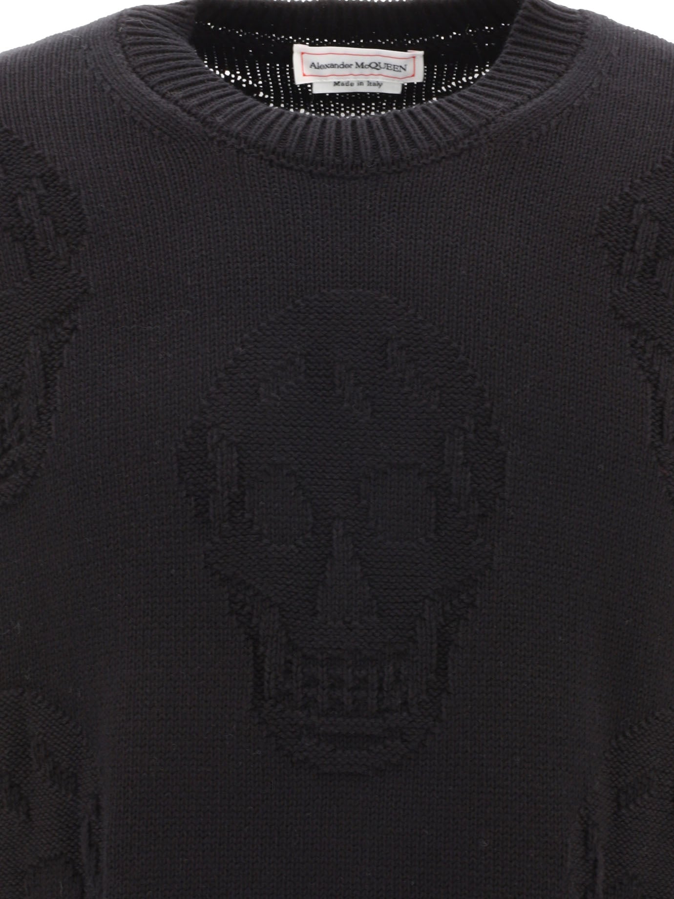 Alexander McQueen Textured Skull Sweater