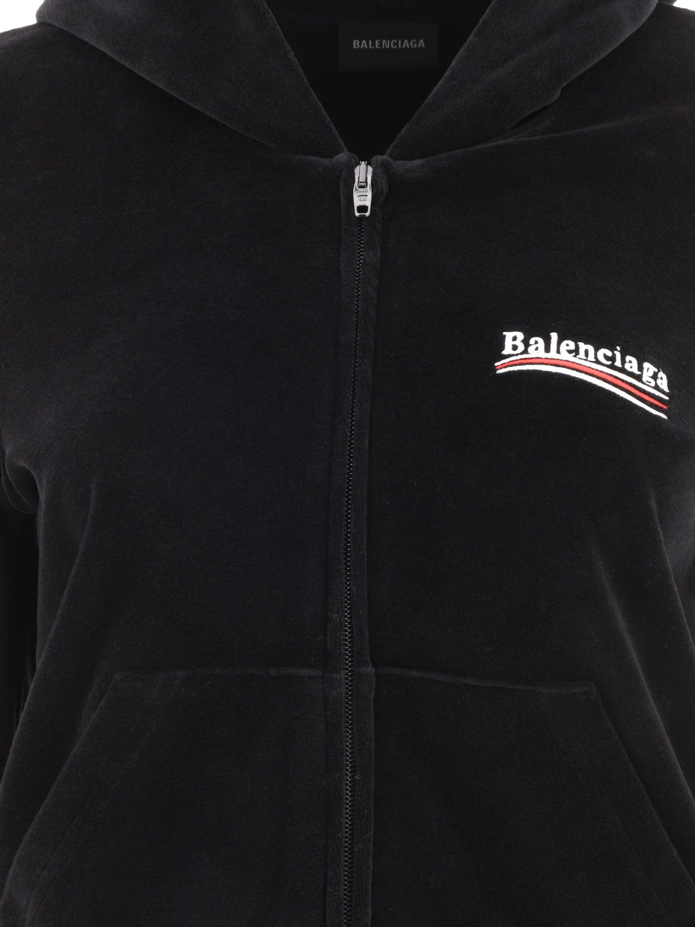 Balenciaga Chenille Hoodie With Logo