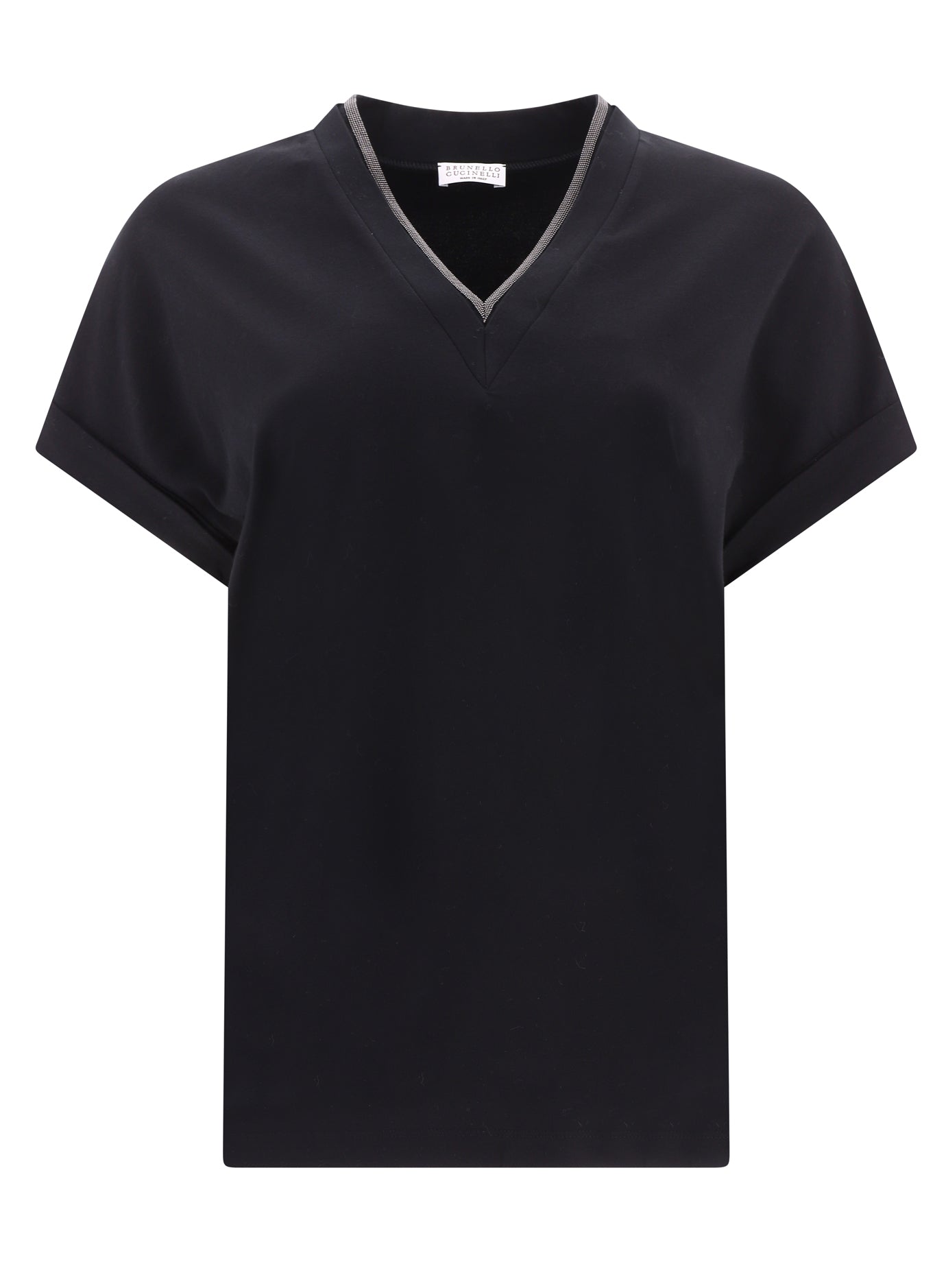 Brunello Cucinelli Precious Neckline T-Shirt