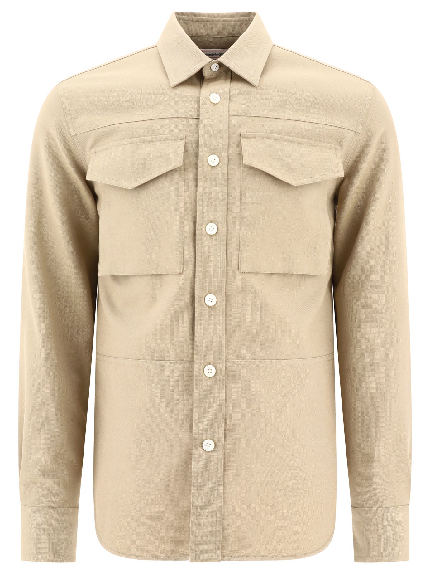 Alexander McQueen Overshirt With Flap Pockets