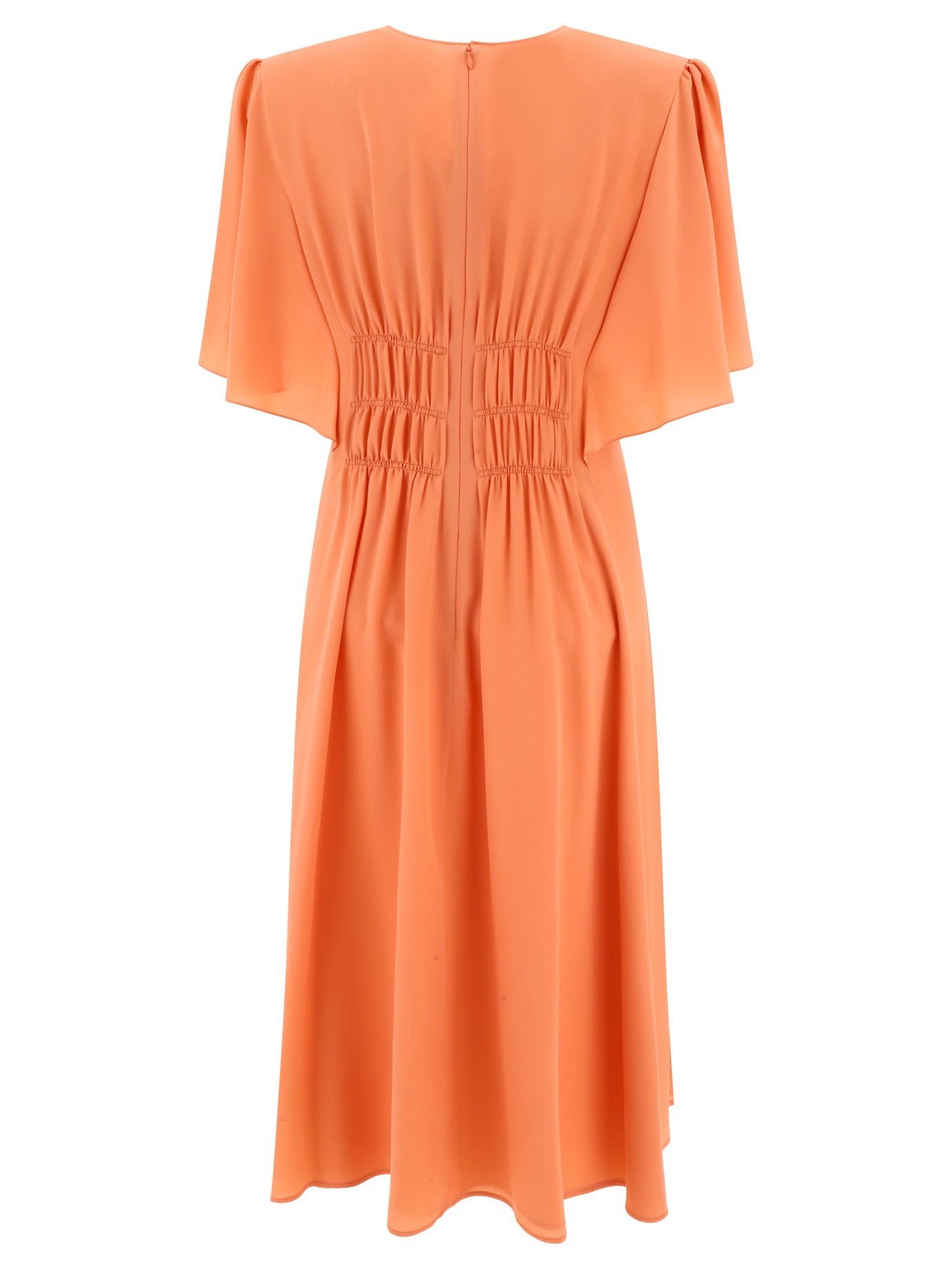 Chloé Wing-Sleeve Flared Dress