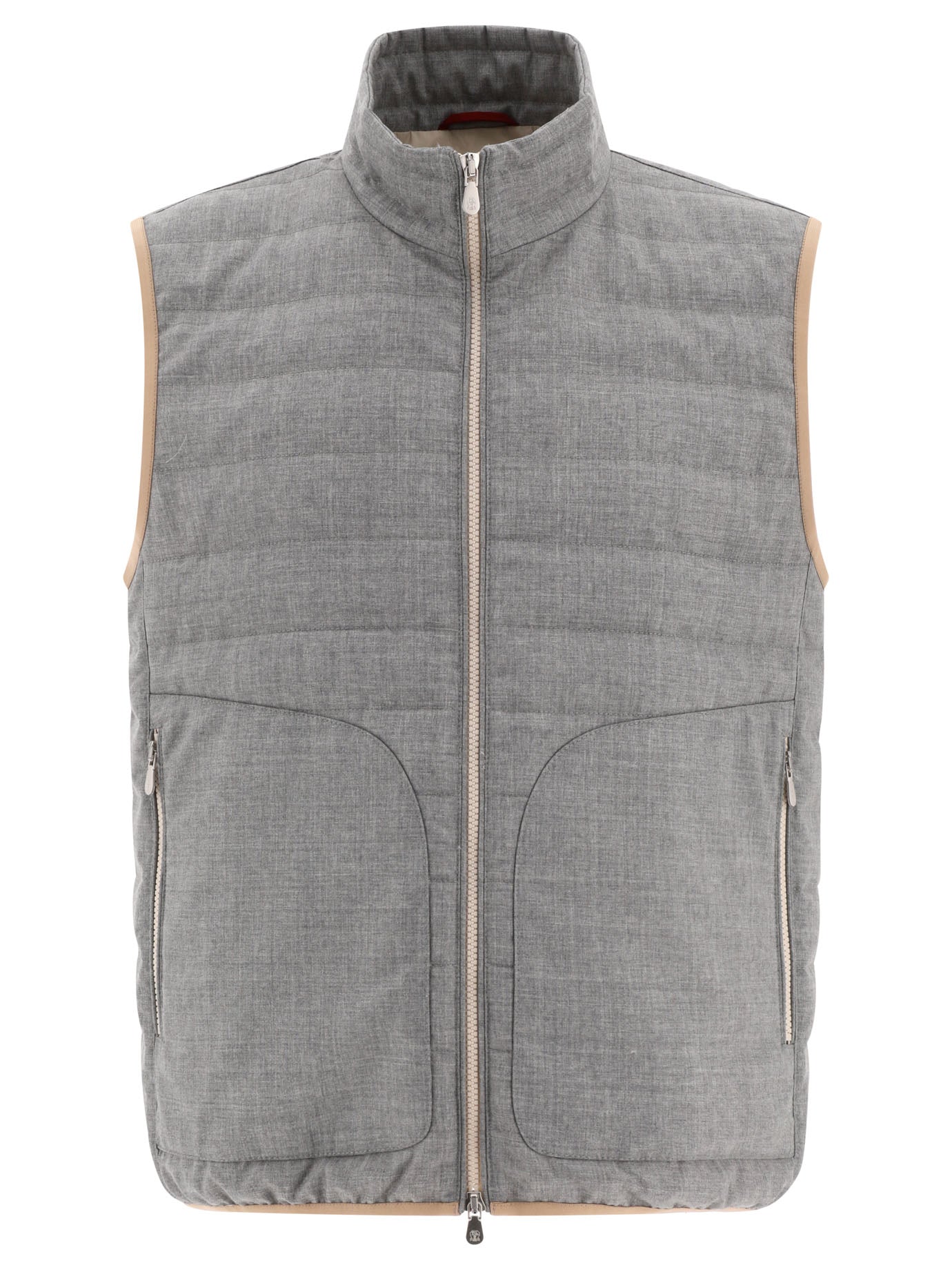 Brunello Cucinelli Virgin Wool Fresco Lightweight Down Vest