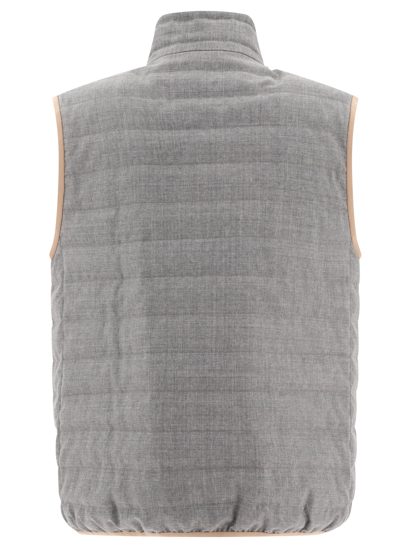 Brunello Cucinelli Virgin Wool Fresco Lightweight Down Vest