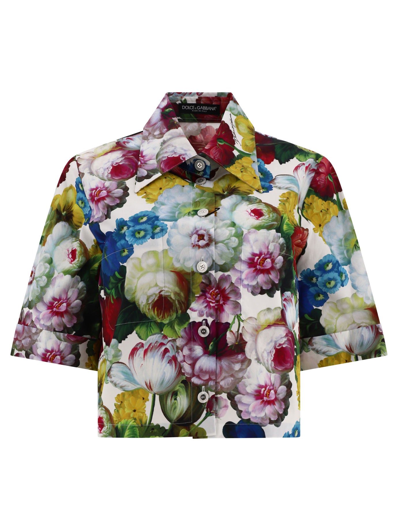 Dolce & Gabbana Shirt With Nocturnal Flower Print