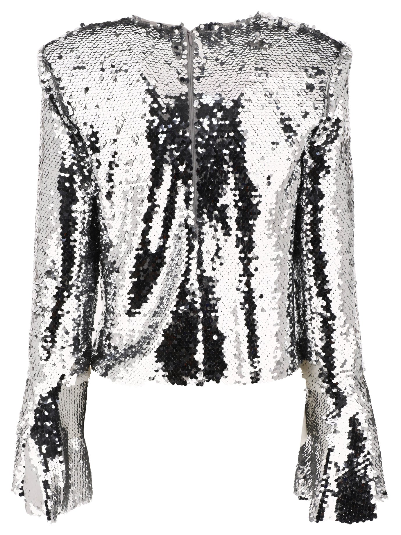 Self-portrait Sequinned Flared Top