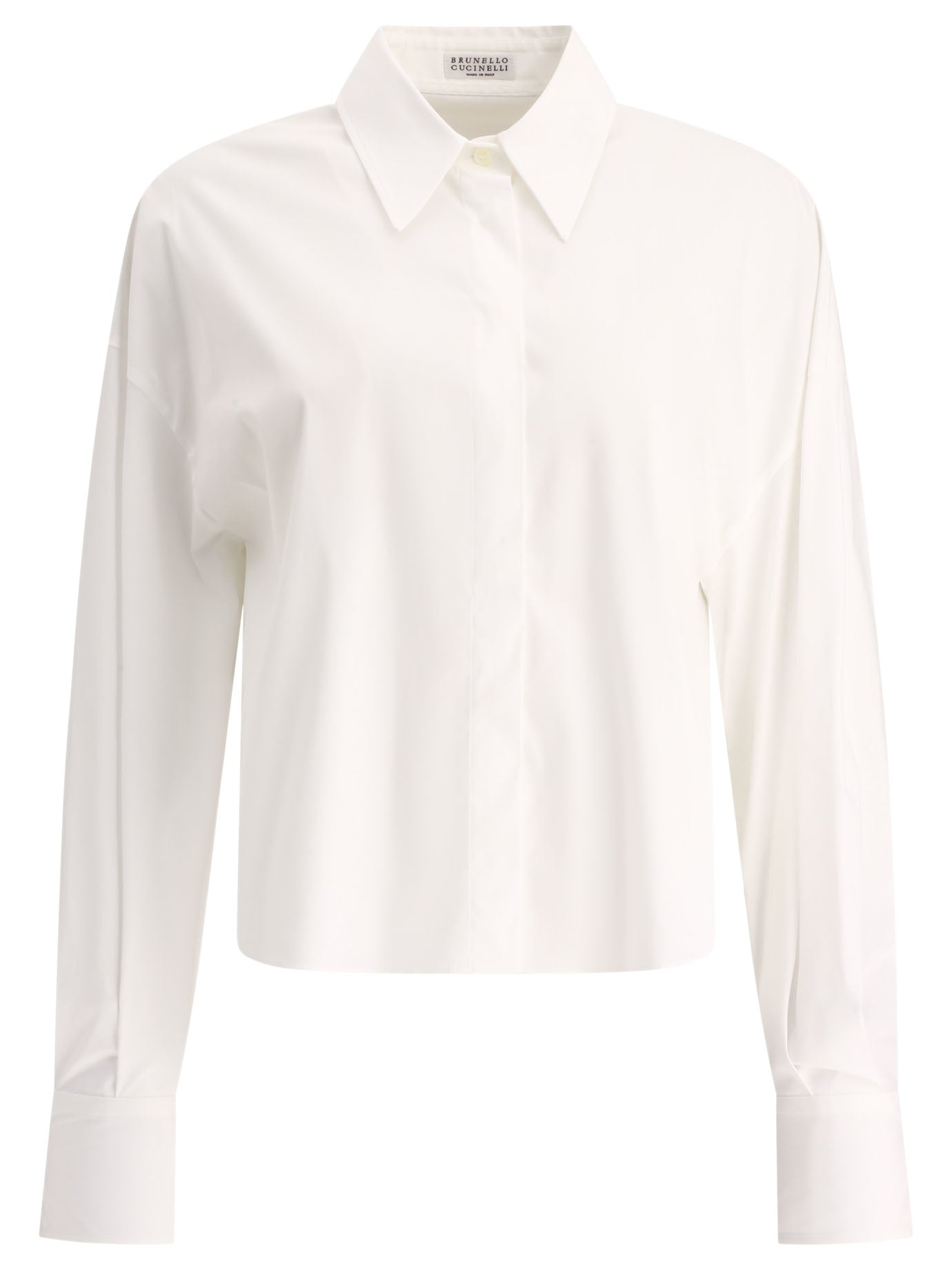 Brunello Cucinelli Band-Collar Shirt