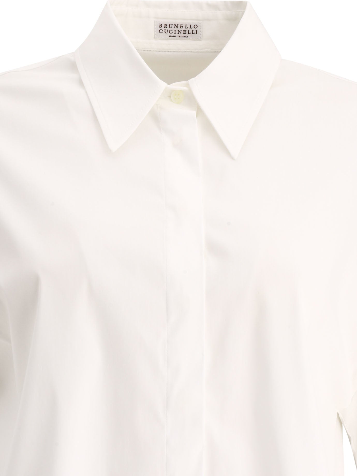 Brunello Cucinelli Band-Collar Shirt