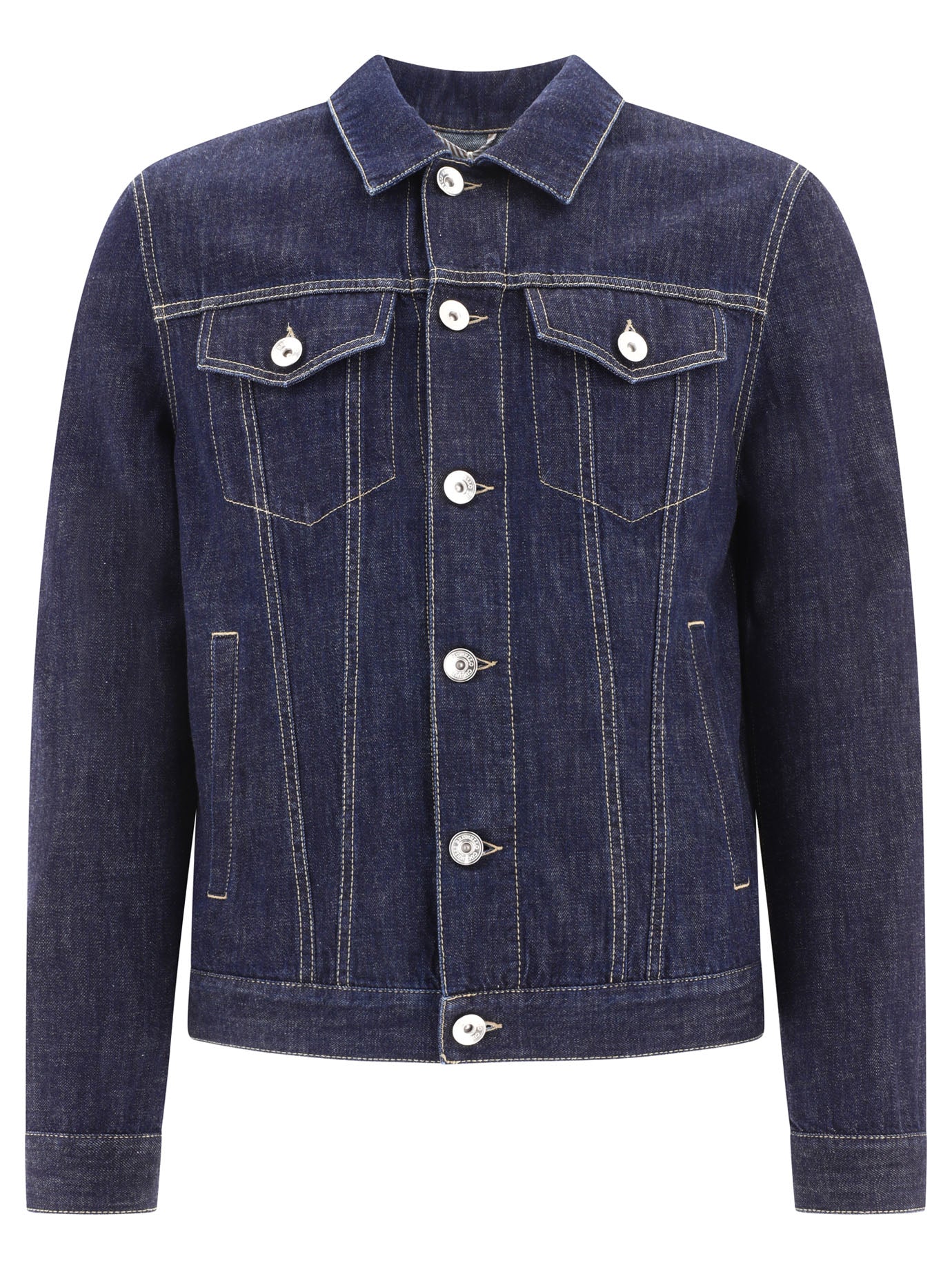 Brunello Cucinelli Lightweight Denim Four-Pocket Jacket