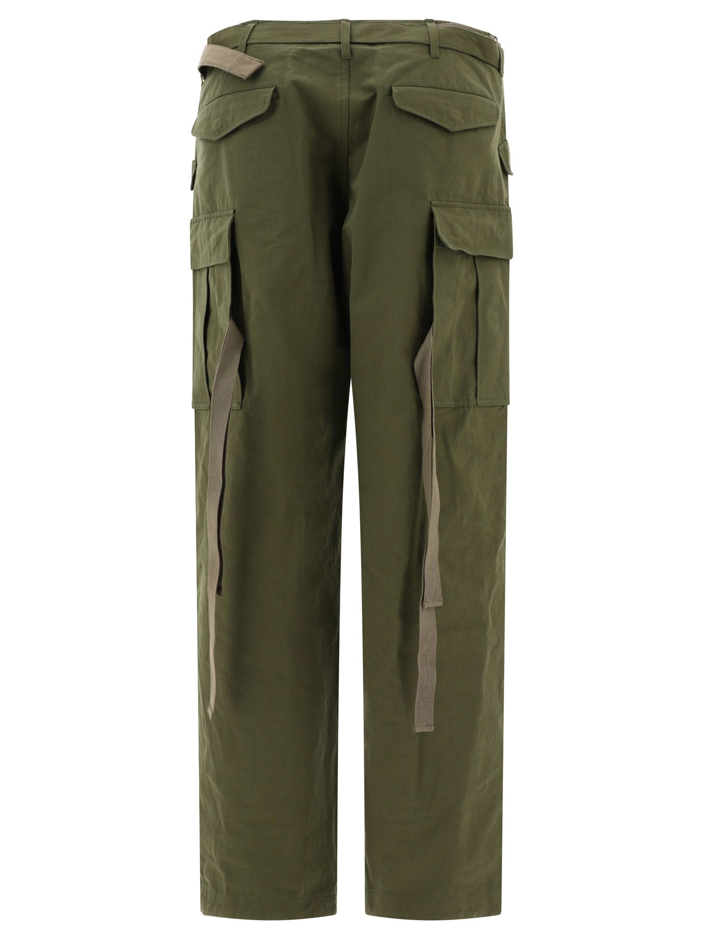 Sacai Cotton And Nylon Blend Cargo Trousers