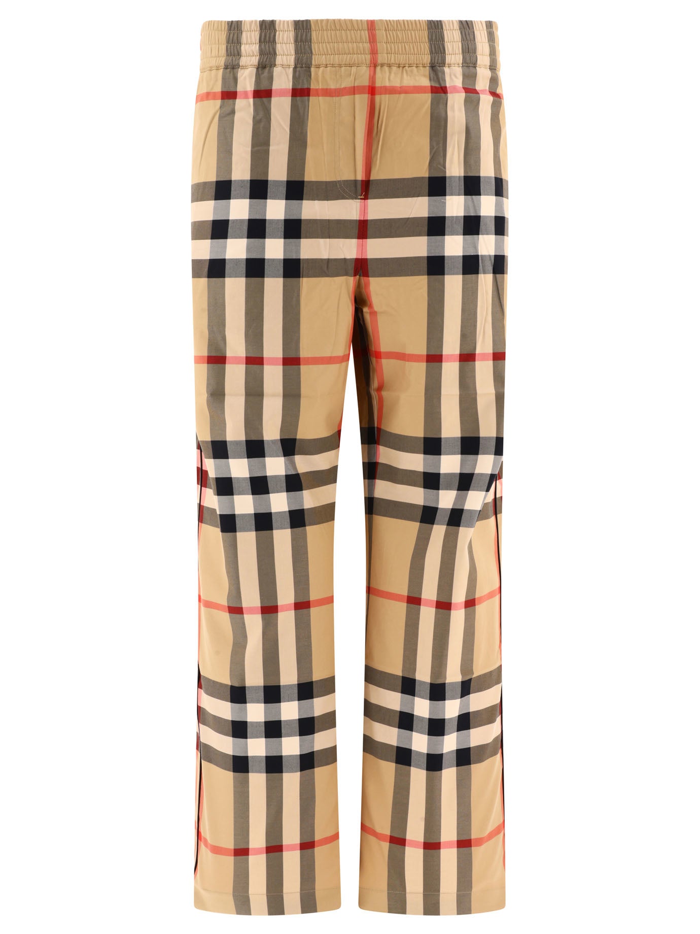 Burberry Check Cotton Twill Trousers