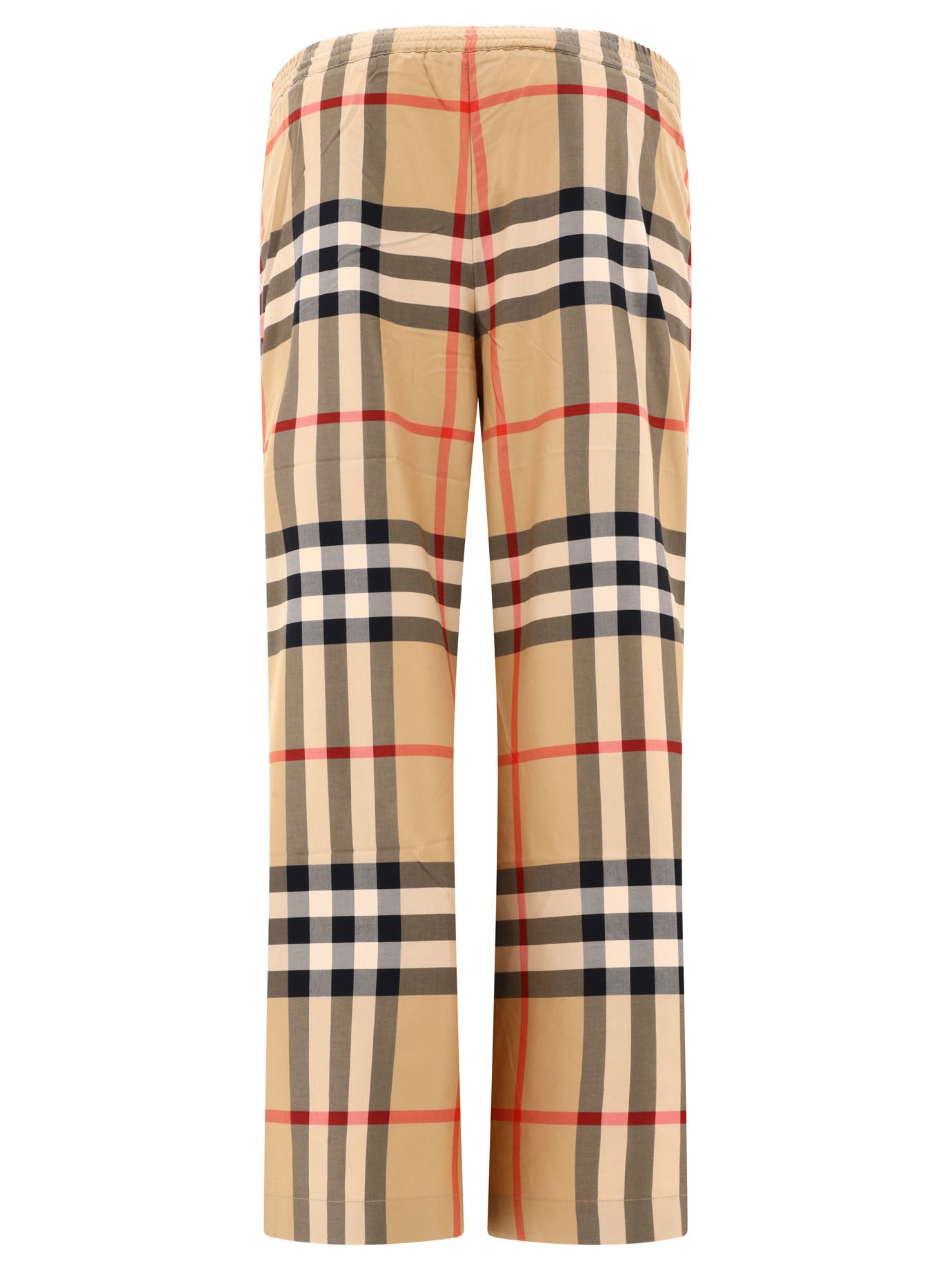 Burberry Check Cotton Twill Trousers