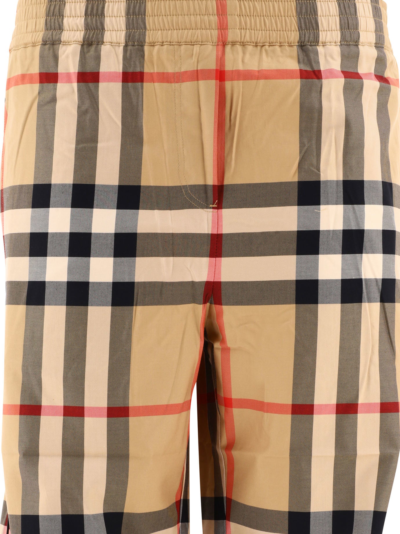 Burberry Check Cotton Twill Trousers