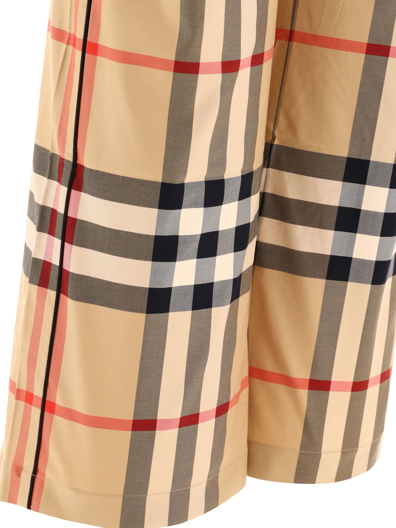 Burberry Check Cotton Twill Trousers