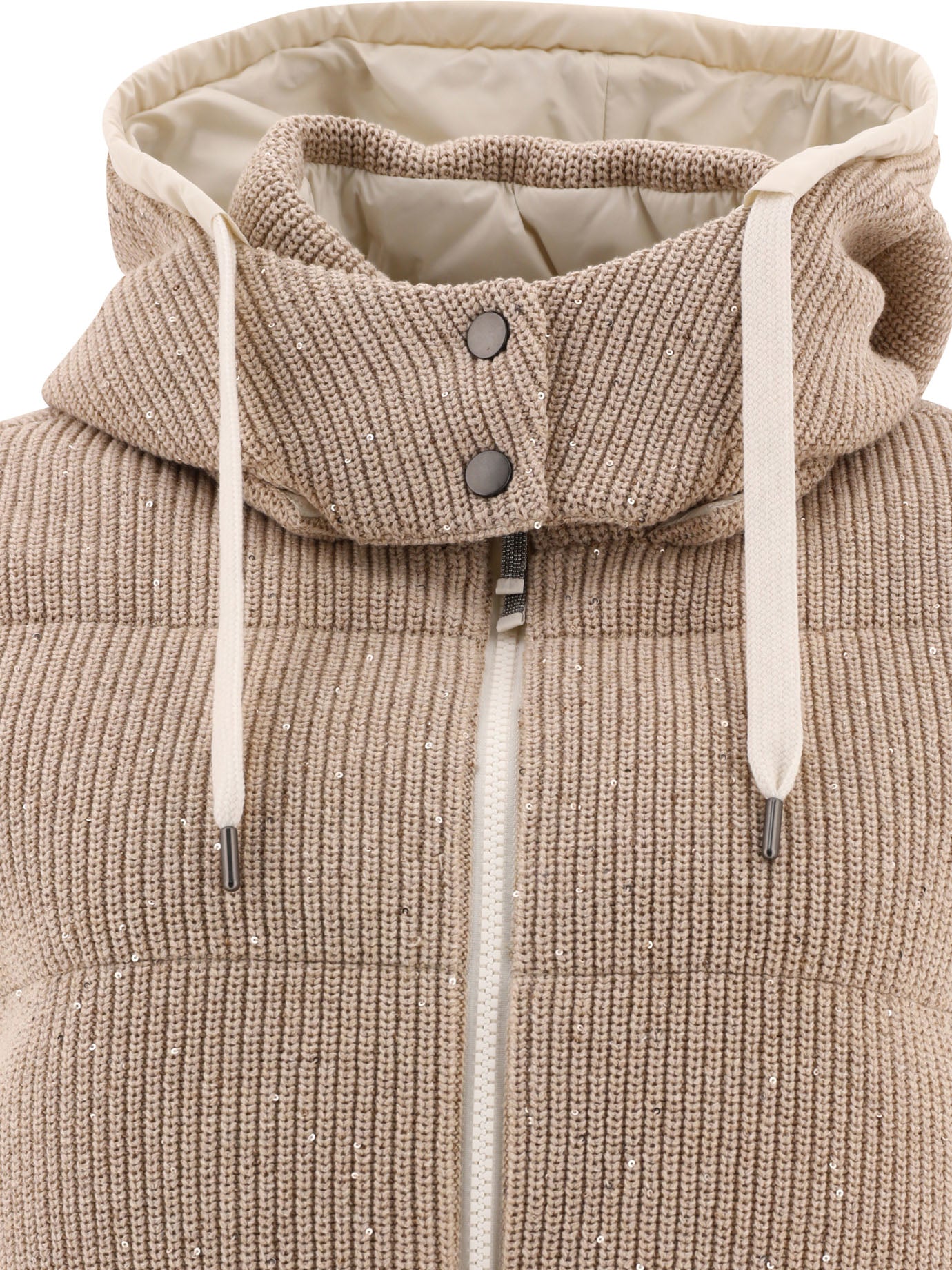 Brunello Cucinelli Dazzling English Rib Knit Down Vest