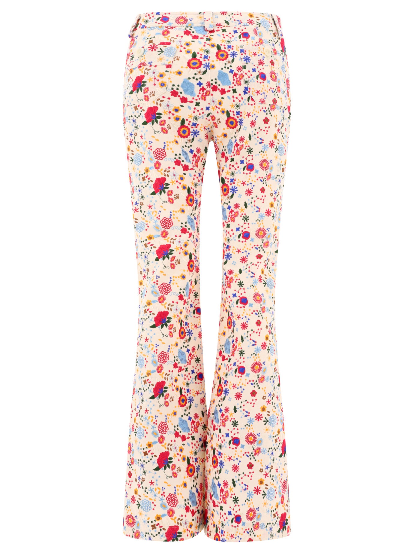 Ines de la fressange Charlotte Embroidered Trousers