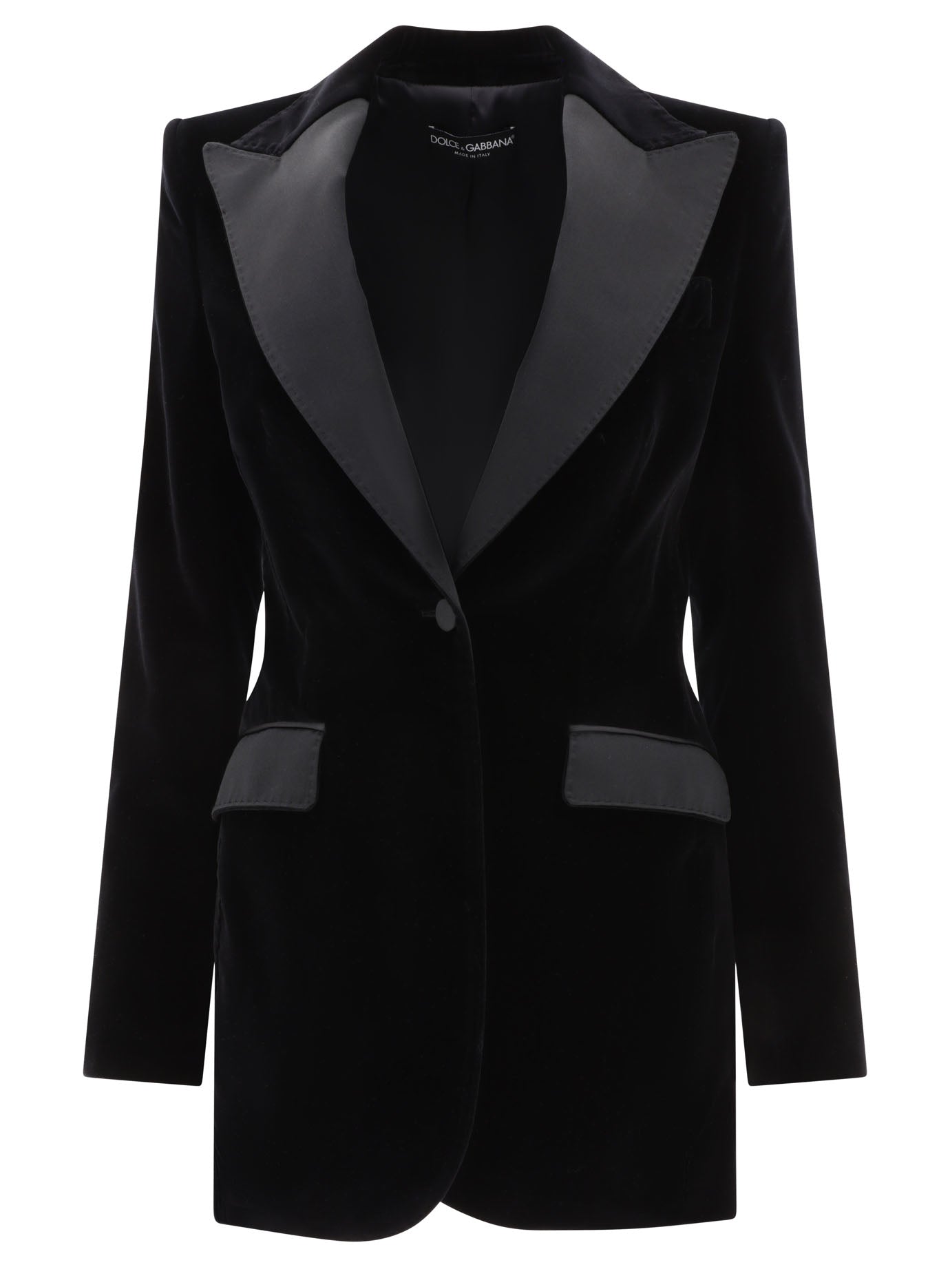 Dolce & Gabbana Velvet Single-Breasted Turlington Tuxedo Jacket