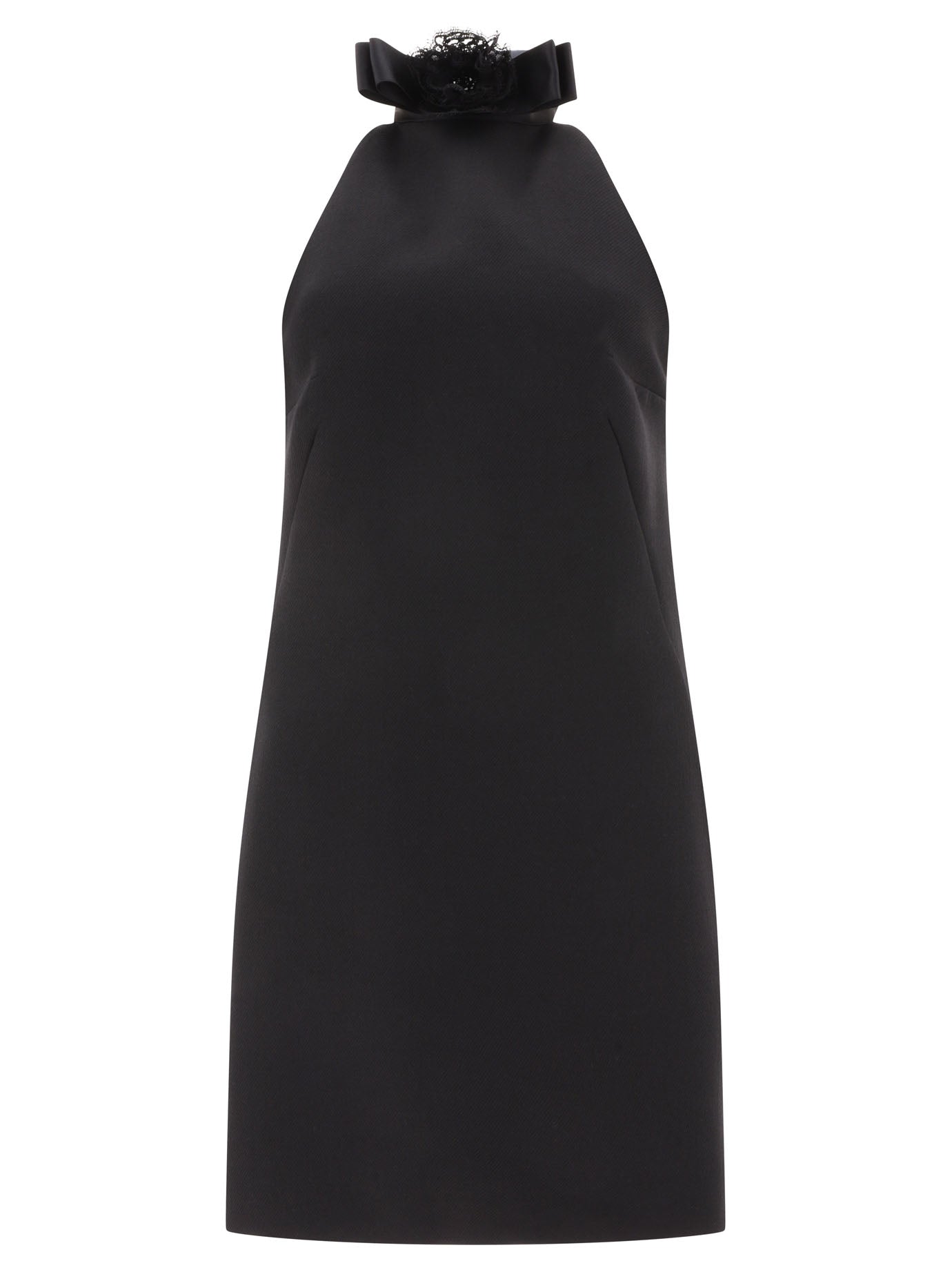 Dolce & Gabbana Short Woolen Dress With Rear Neckline