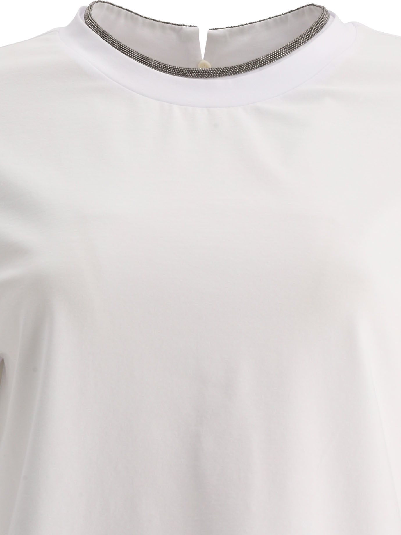 Brunello Cucinelli Precious Collar T-Shirt