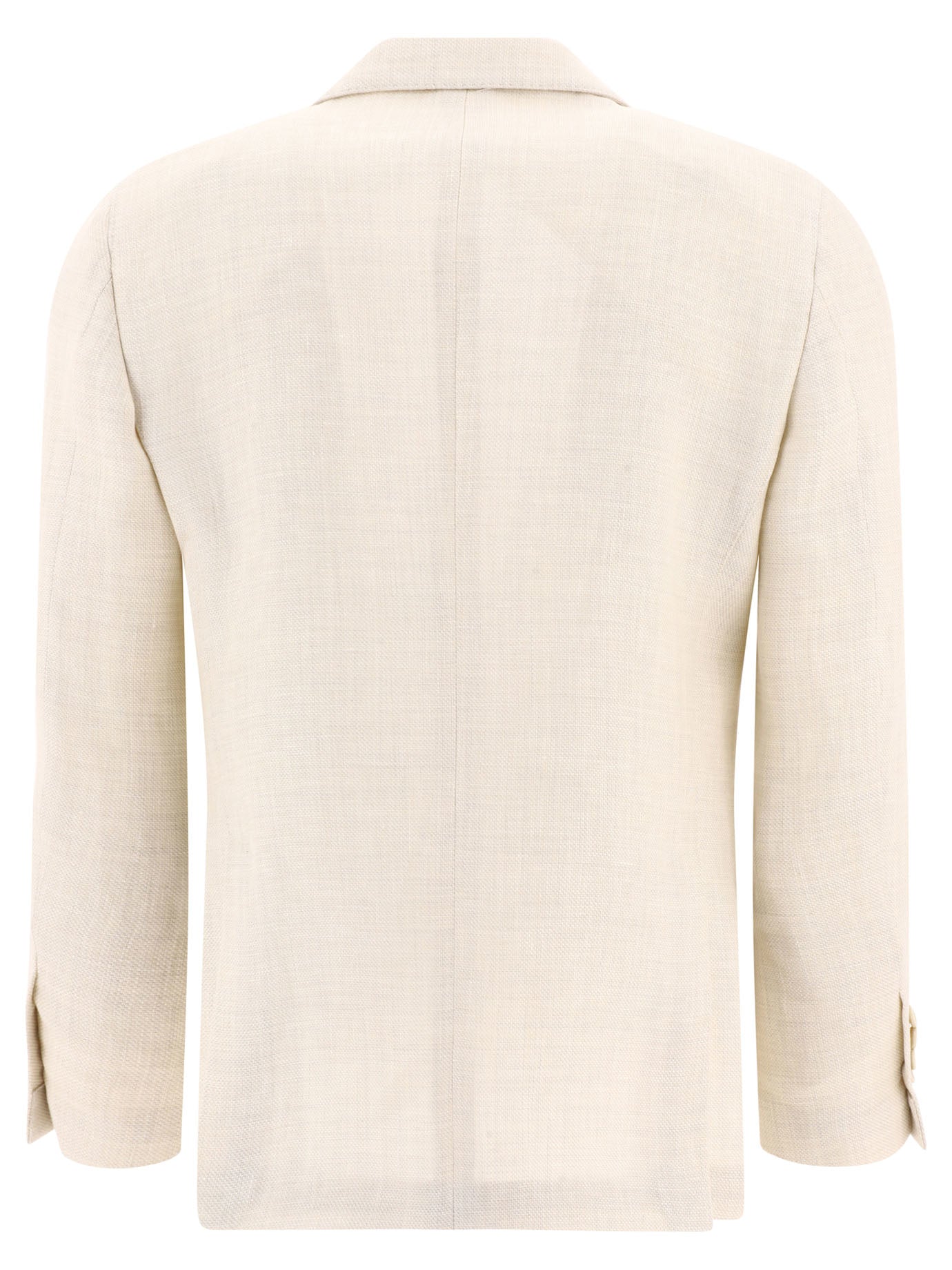 Lardini Single-Breasted Linen-Blend Blazer