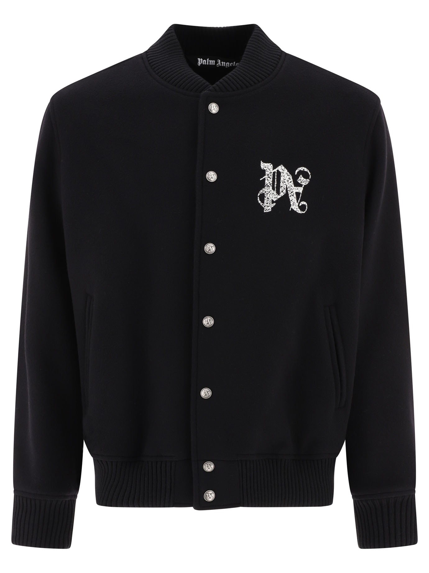 Palm Angels Varsity Monogram Bomber Jacket