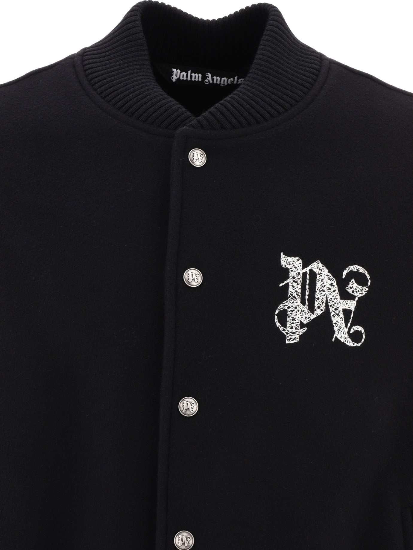 Palm Angels Varsity Monogram Bomber Jacket