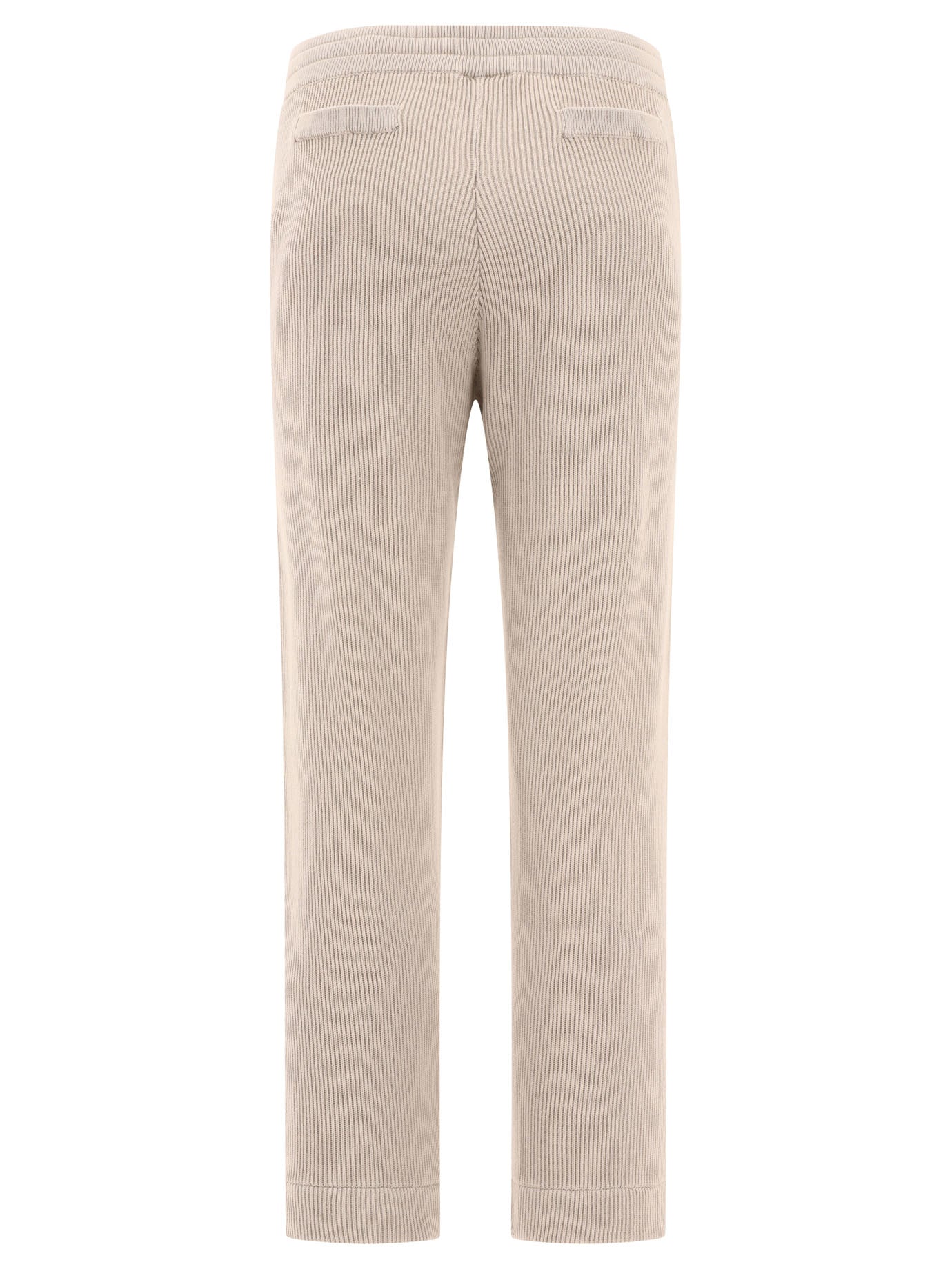 Brunello Cucinelli Trousers With Shiny Eyelets