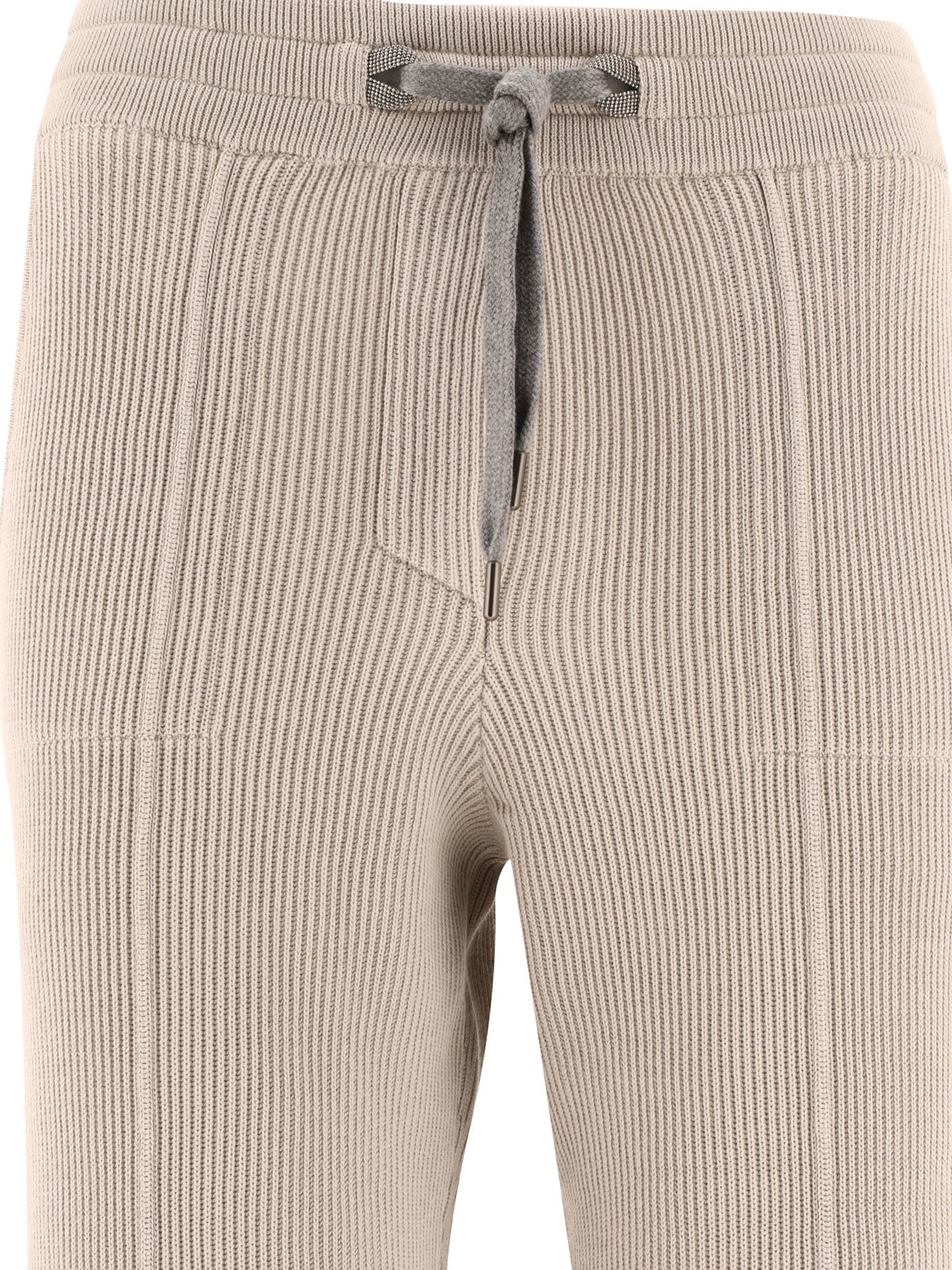 Brunello Cucinelli Trousers With Shiny Eyelets