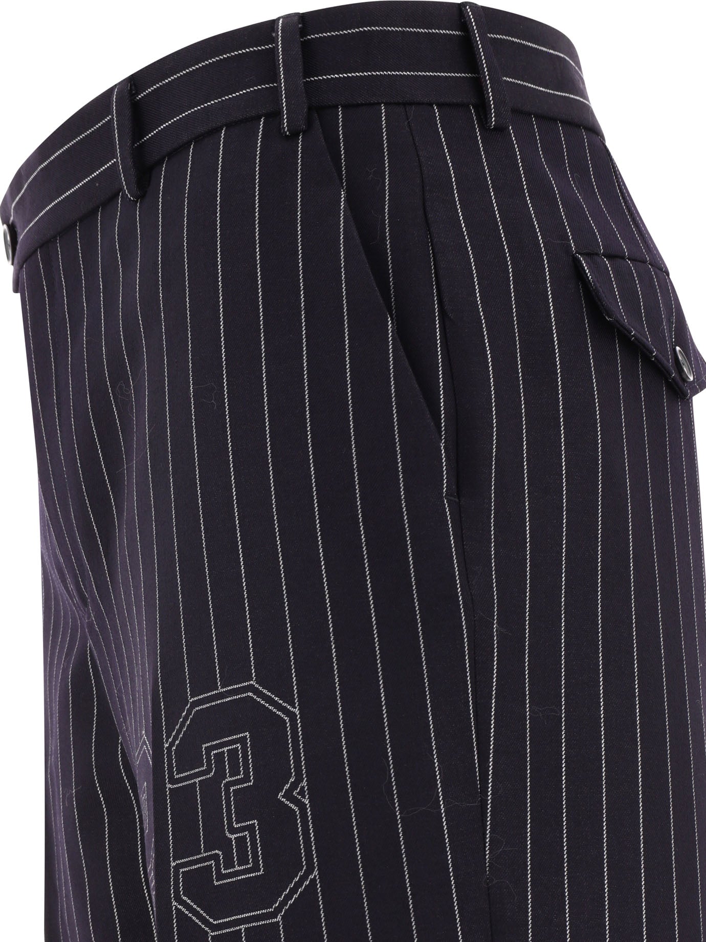 Off-White 23 Pinstriped Trousers