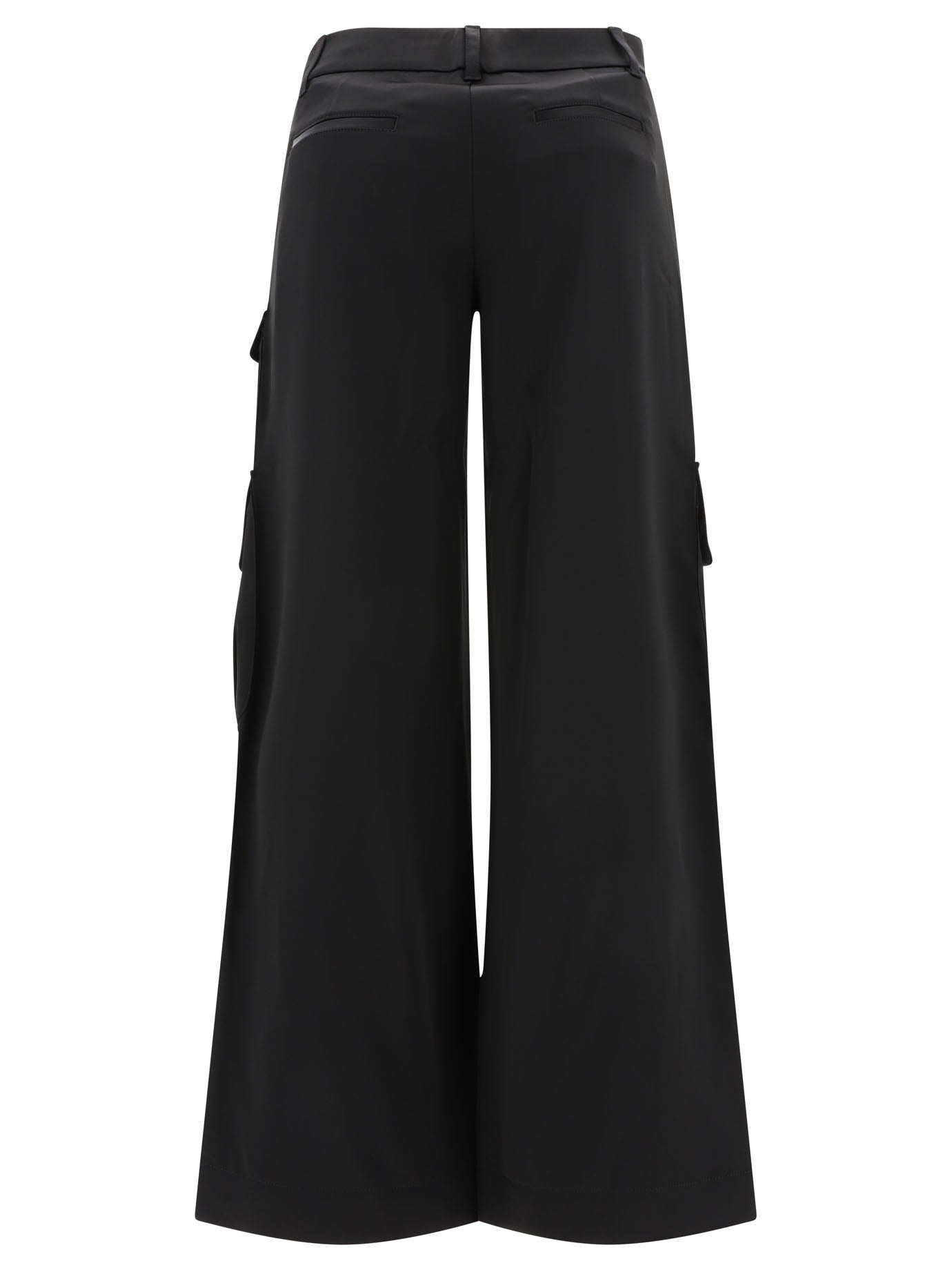 Off-White Satin Toybox Cargo Trousers