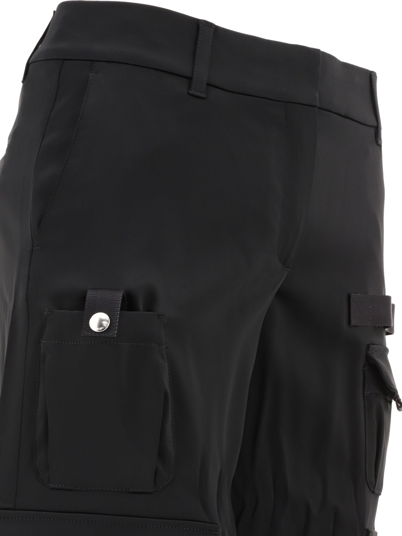 Off-White Satin Toybox Cargo Trousers